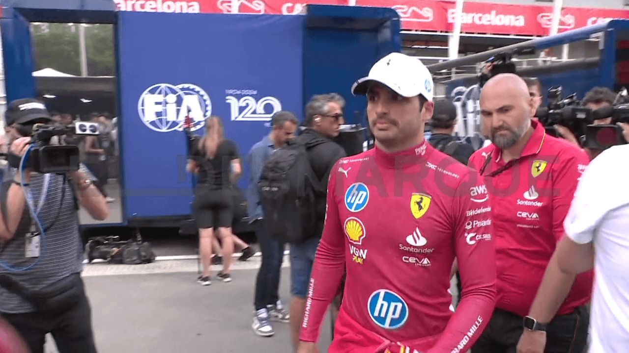 Carlos Sainz, en el GP de España