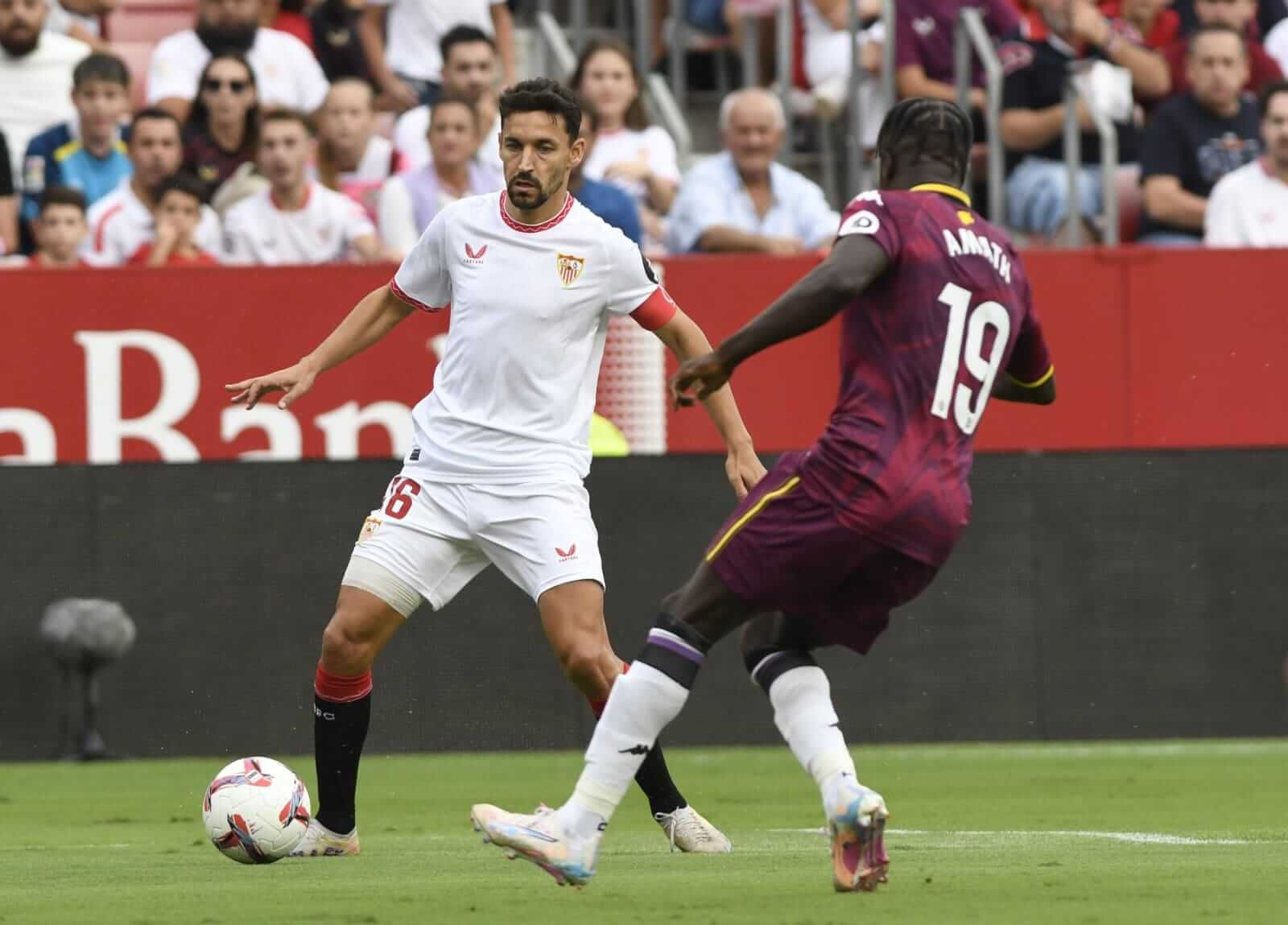  Jesús Navas, en el Sevilla-Valladolid.