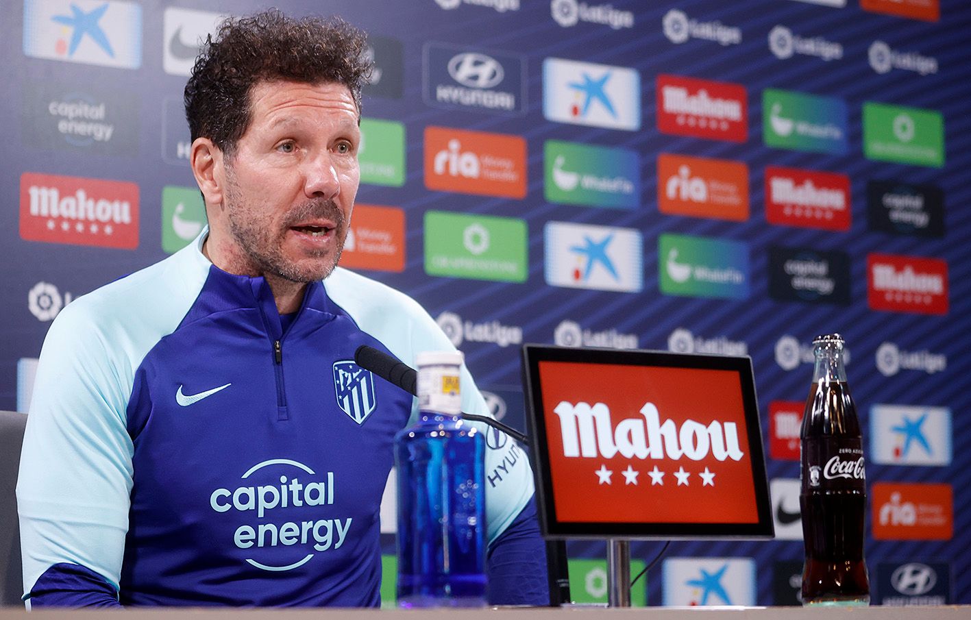  El Cholo Simeone, en rueda de prensa.