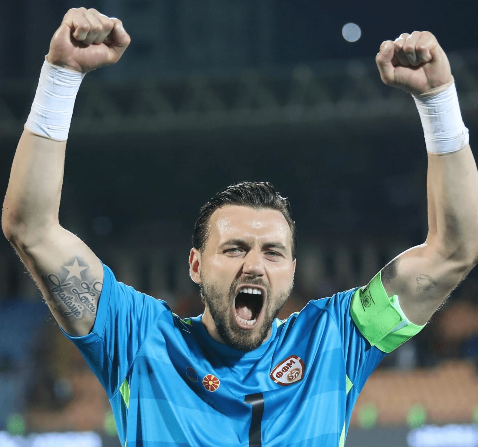 Stole Dimitrievski, con Macedonia del Norte.