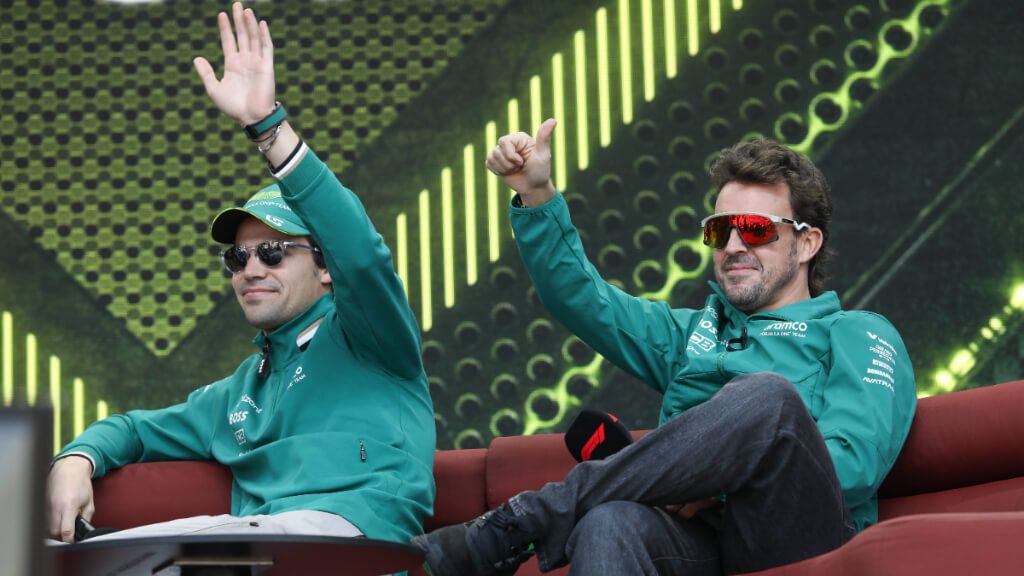 Lance Stroll y Fernando Alonso, durante la temporada 2024 de F1.