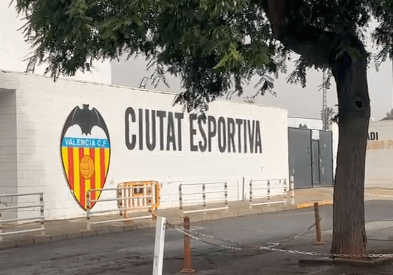 Suspendida toda la actividad en la Ciudad Deportiva del Valencia CF en Paterna para esta tarde