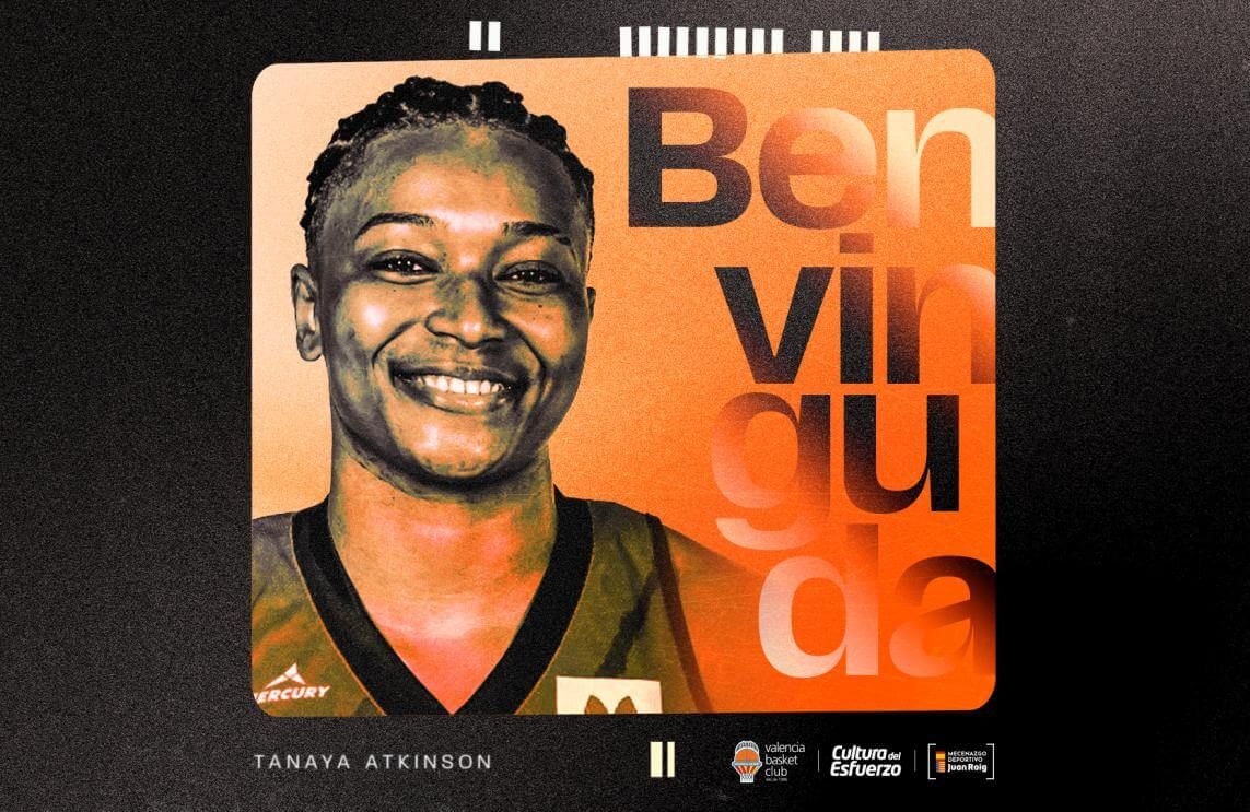 Tanaya Atkinson se incorpora temporalmente a Valencia Basket