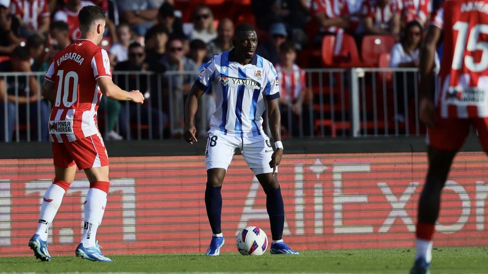  Hamari Traoré, en un partido con la Real Sociedad.