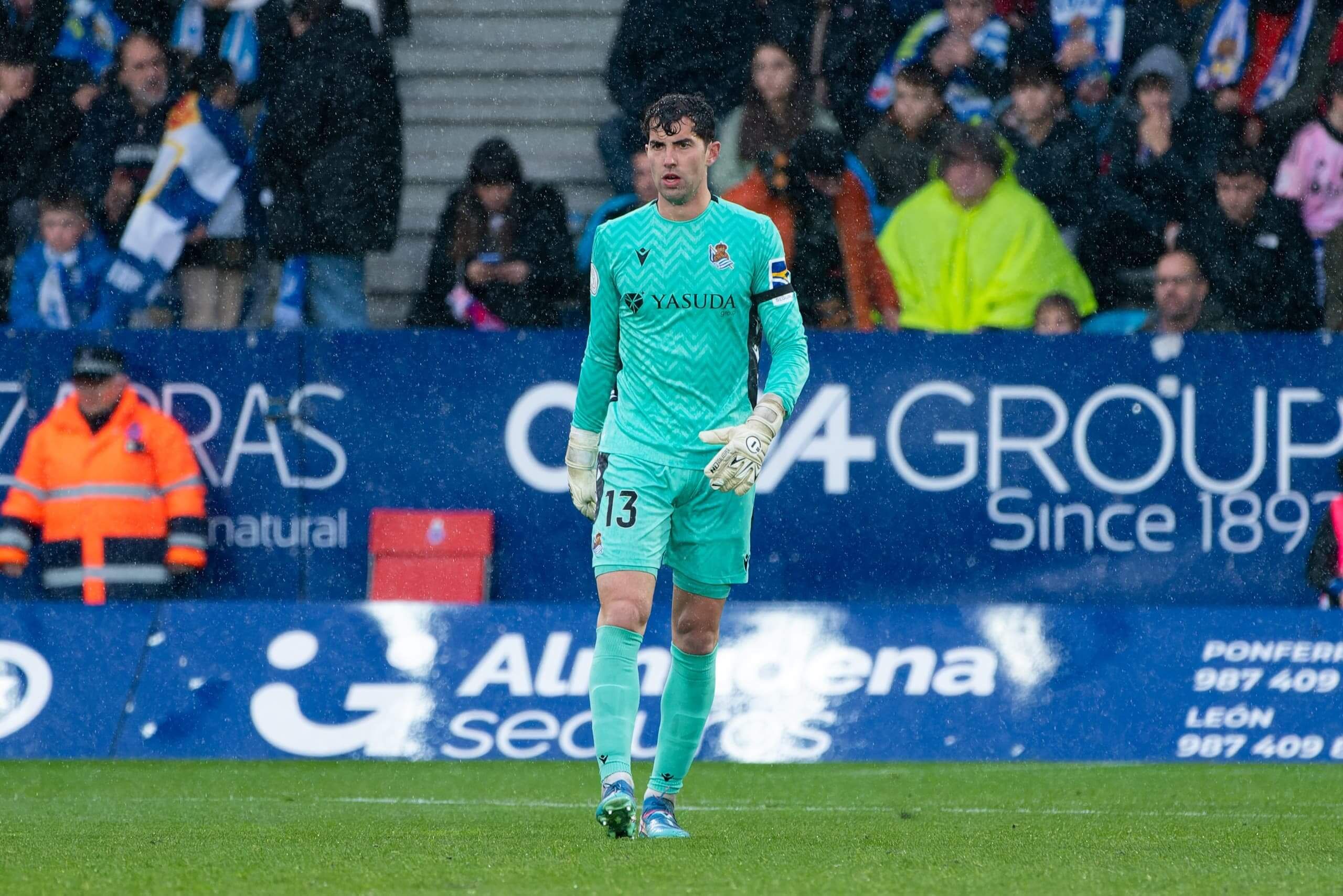 Unai Marrero fue titular en el partido de Copa en Ponferrada (Foto: Giovanni Batista).