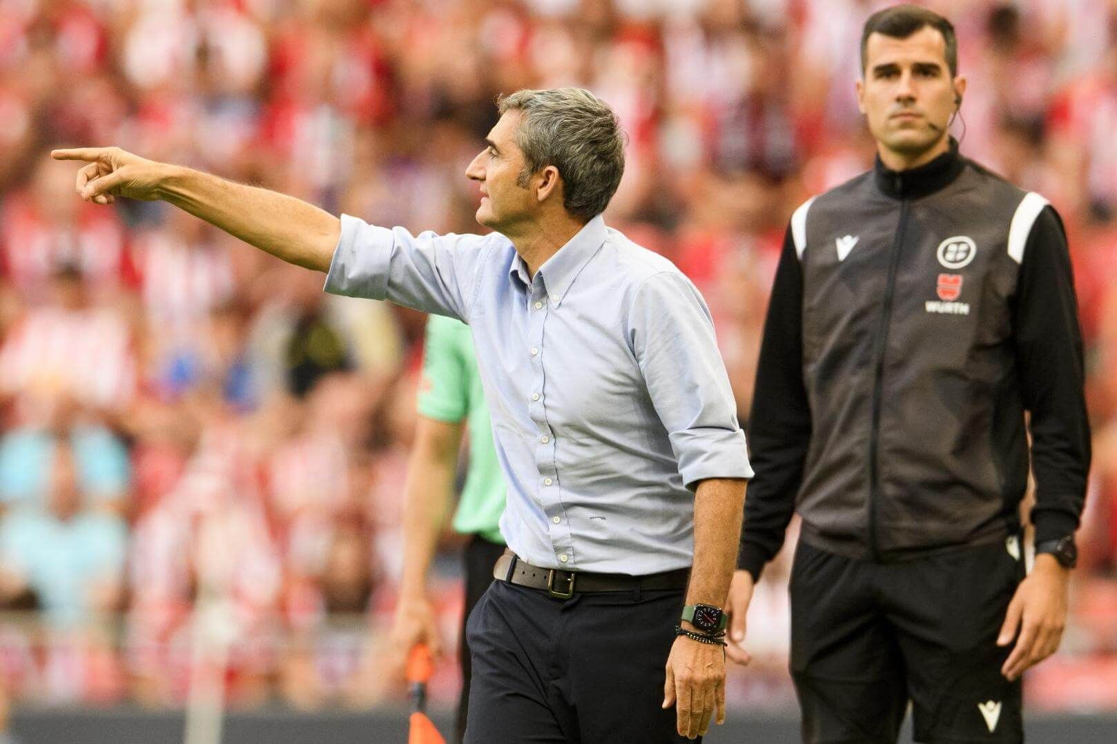  Ernesto Valverde dirige ante el Getafe en San Mamés.
