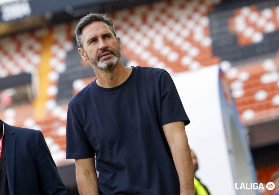 Vicente Moreno, en el Valencia CF - CA Osasuna.