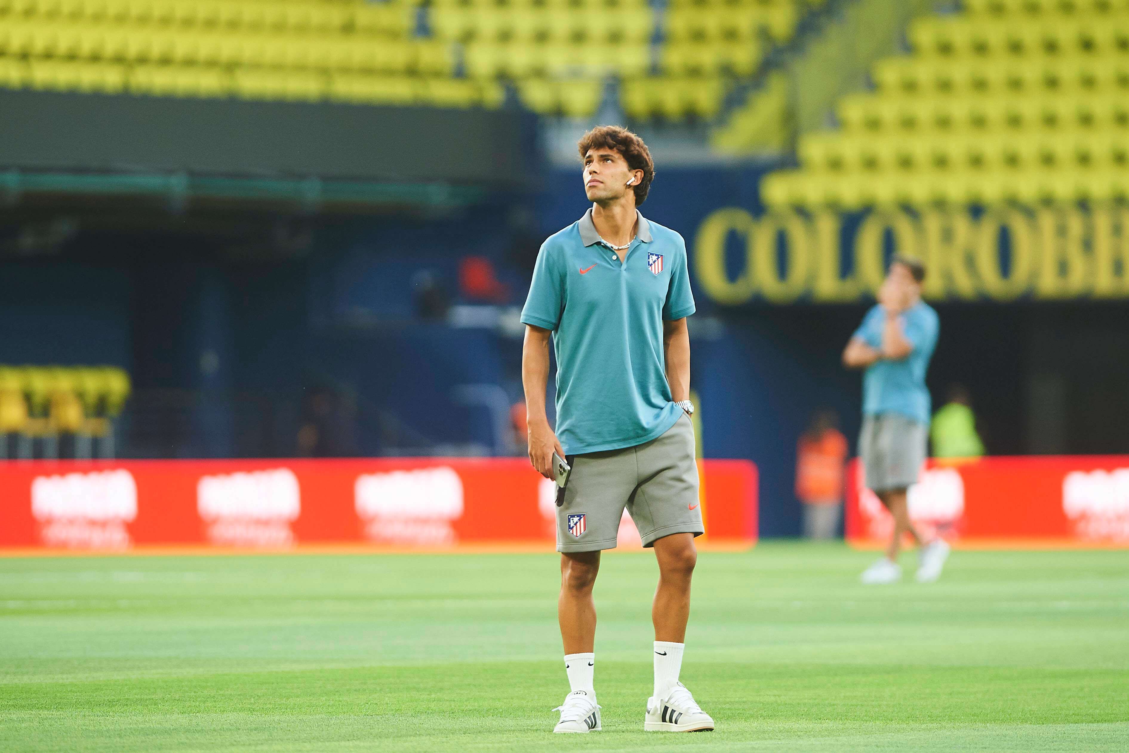 Joao Félix, antes del Villarreal-Atlético de Madrid.