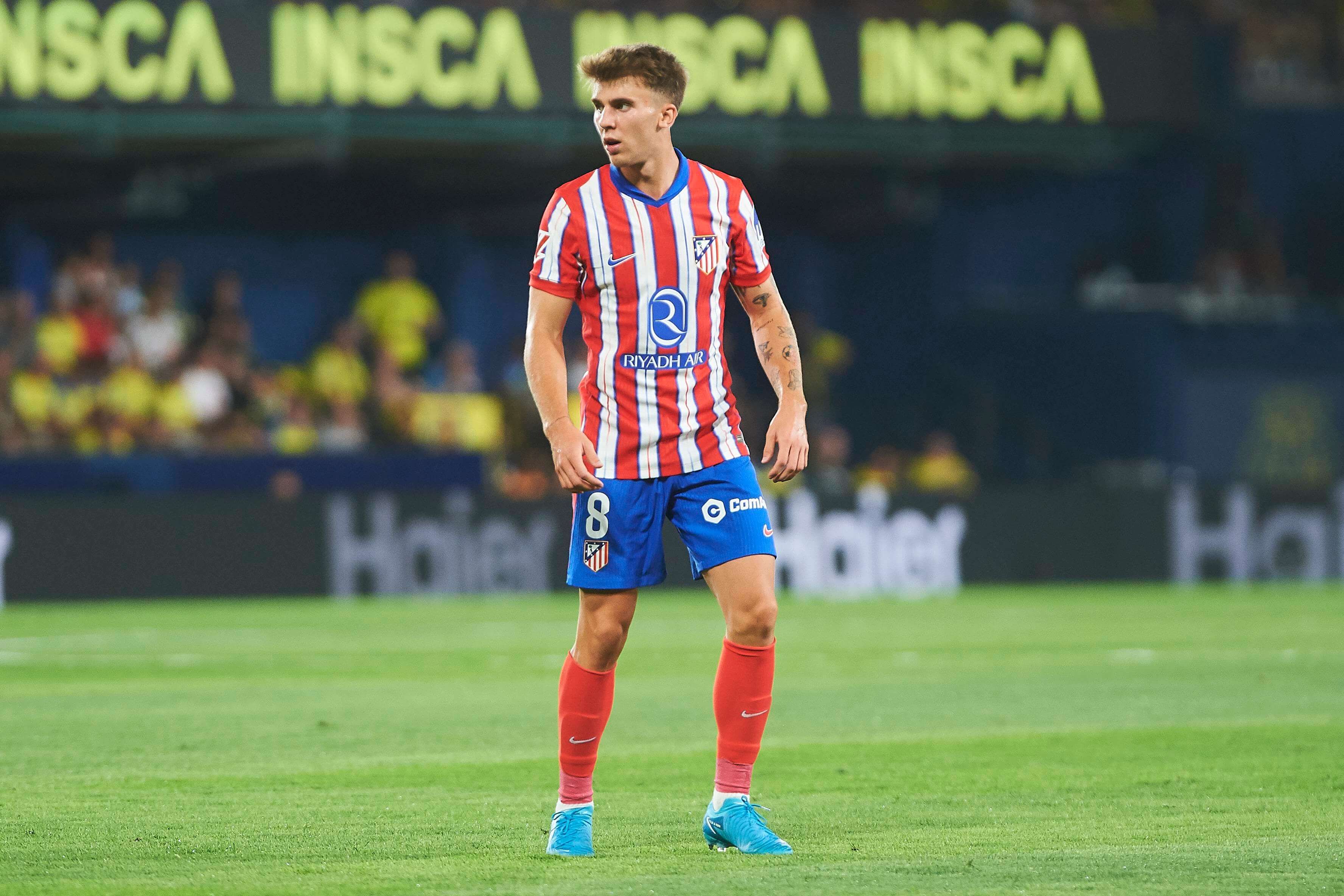 Pablo Barrios, en el Villarreal-Atlético.