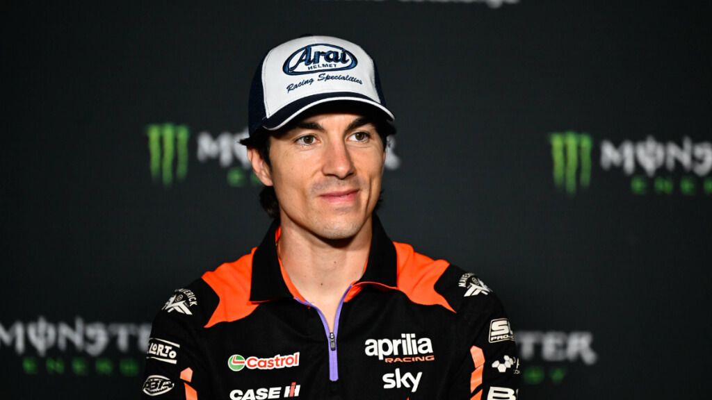 Maverick Viñales, durante una rueda de prensa en este 2024.