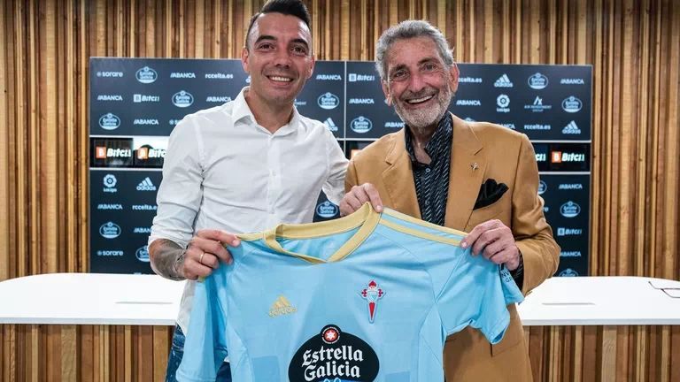  Iago Aspas y Carlos Mouriño.
