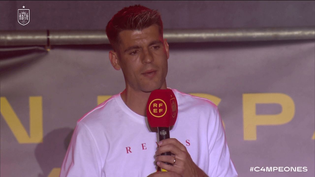  El discurso de Álvaro Morata que emociona a todo un país