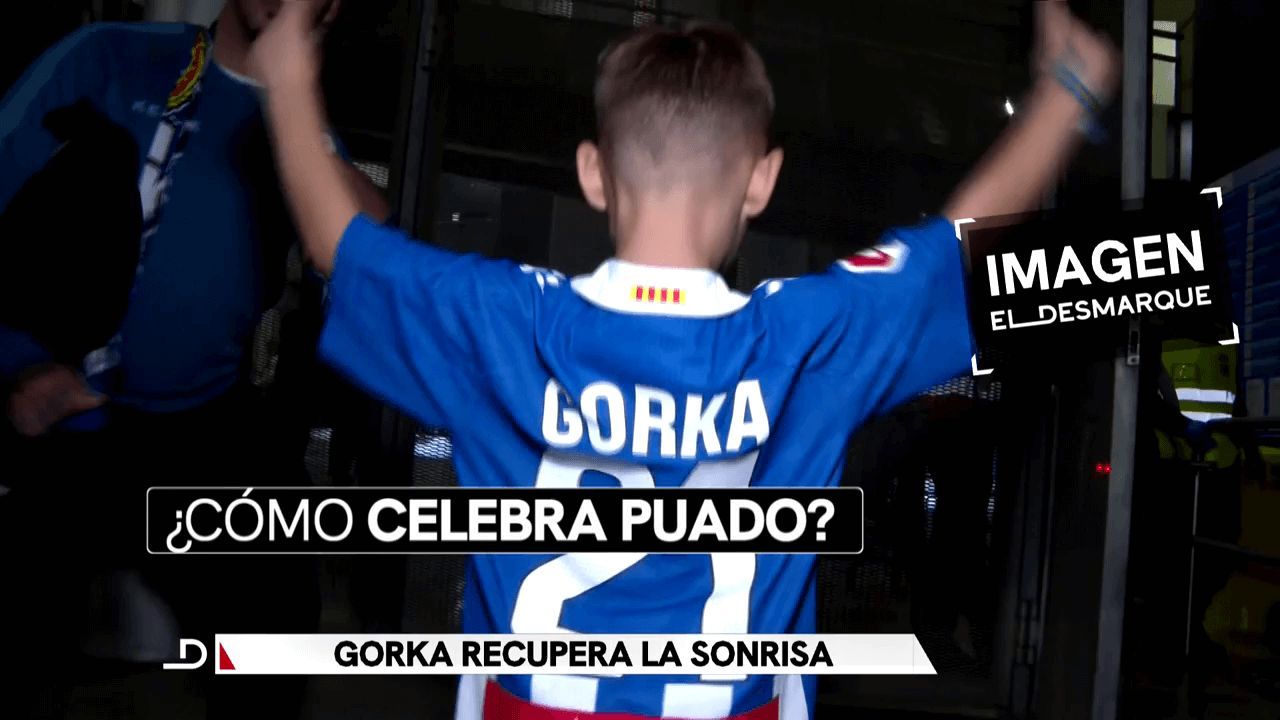  Gorka celebrando como Javi Puado (ElDesmarque)