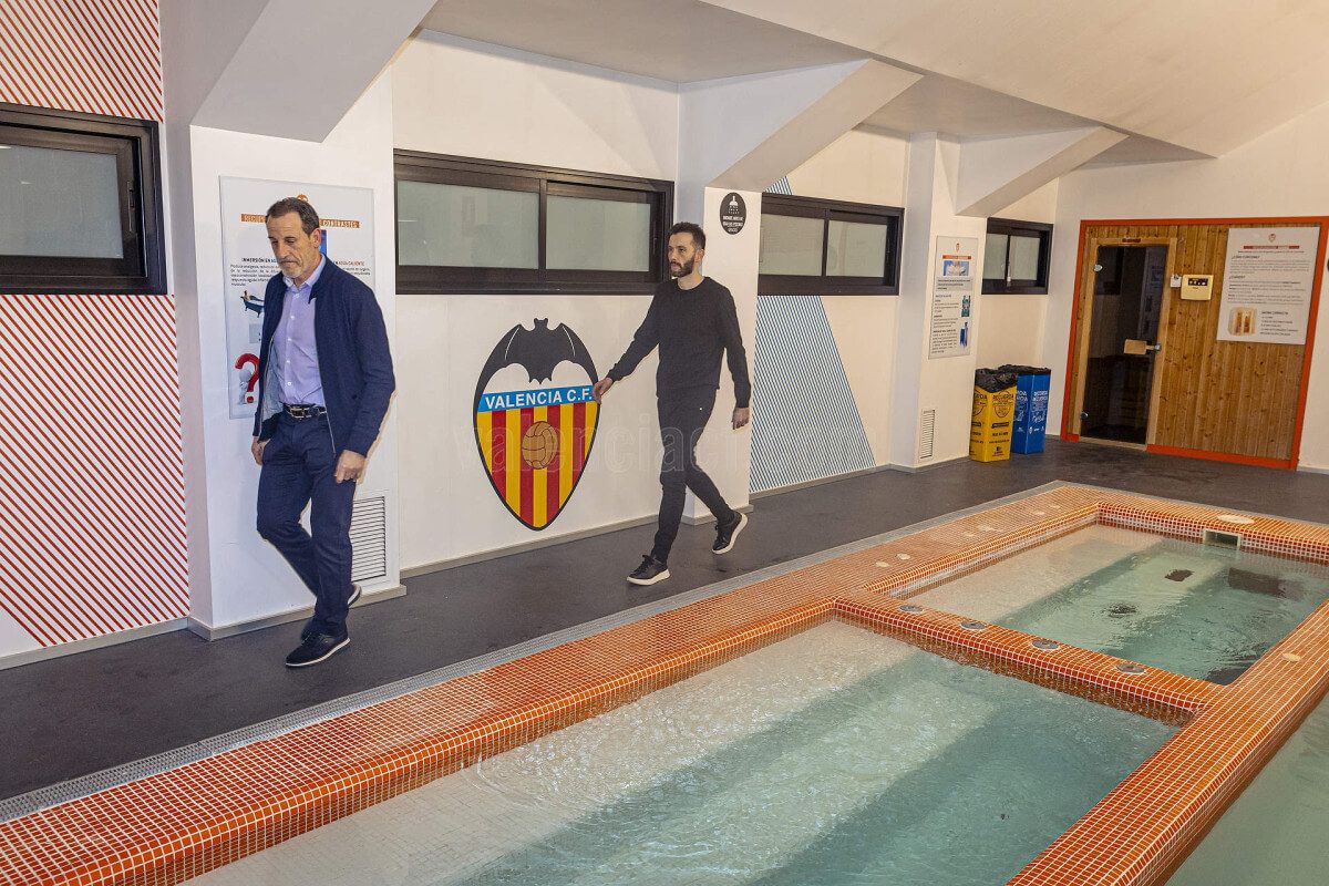 Voro y Carlos Corberán en Paterna