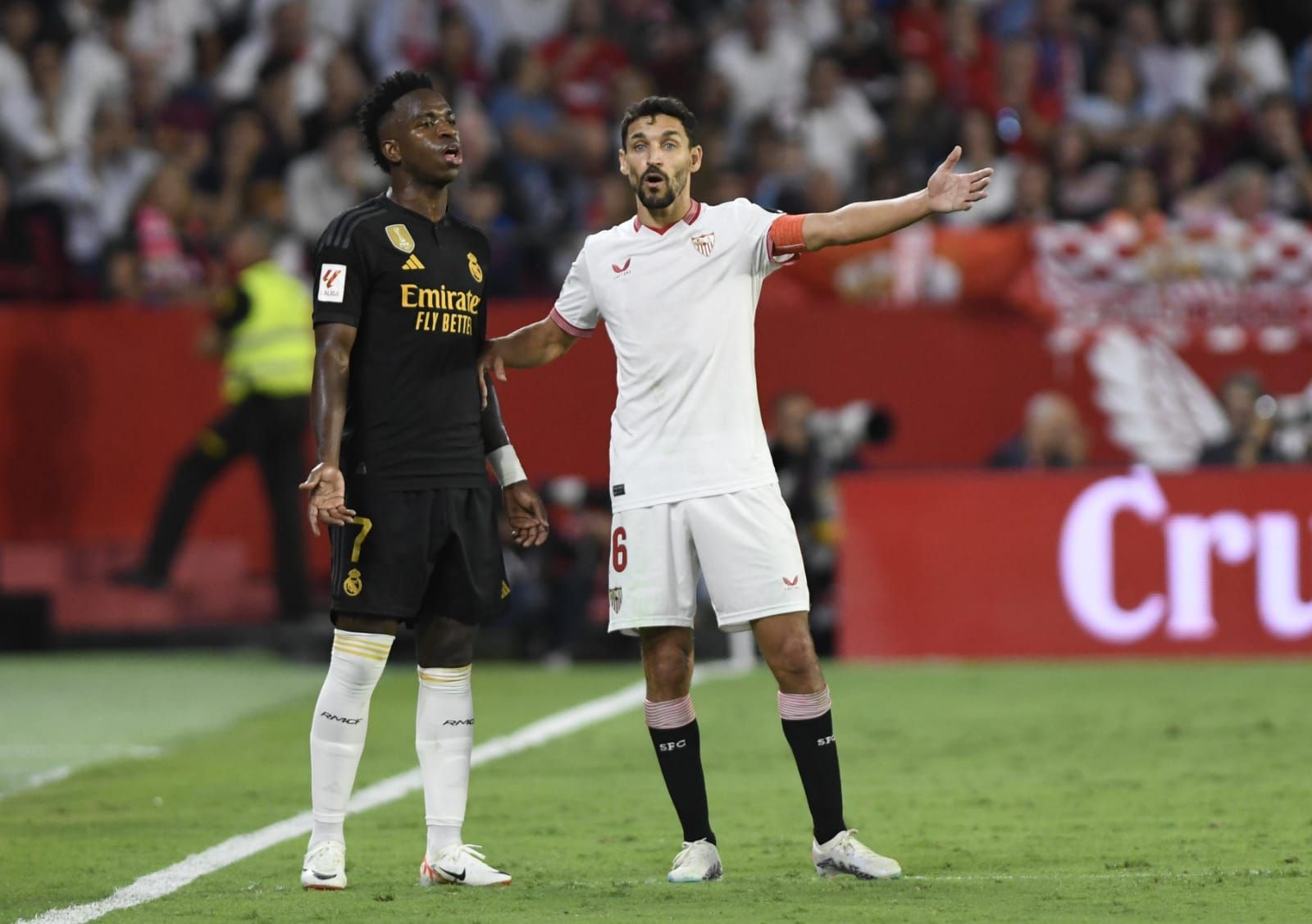 Navas, ante Vini JR.