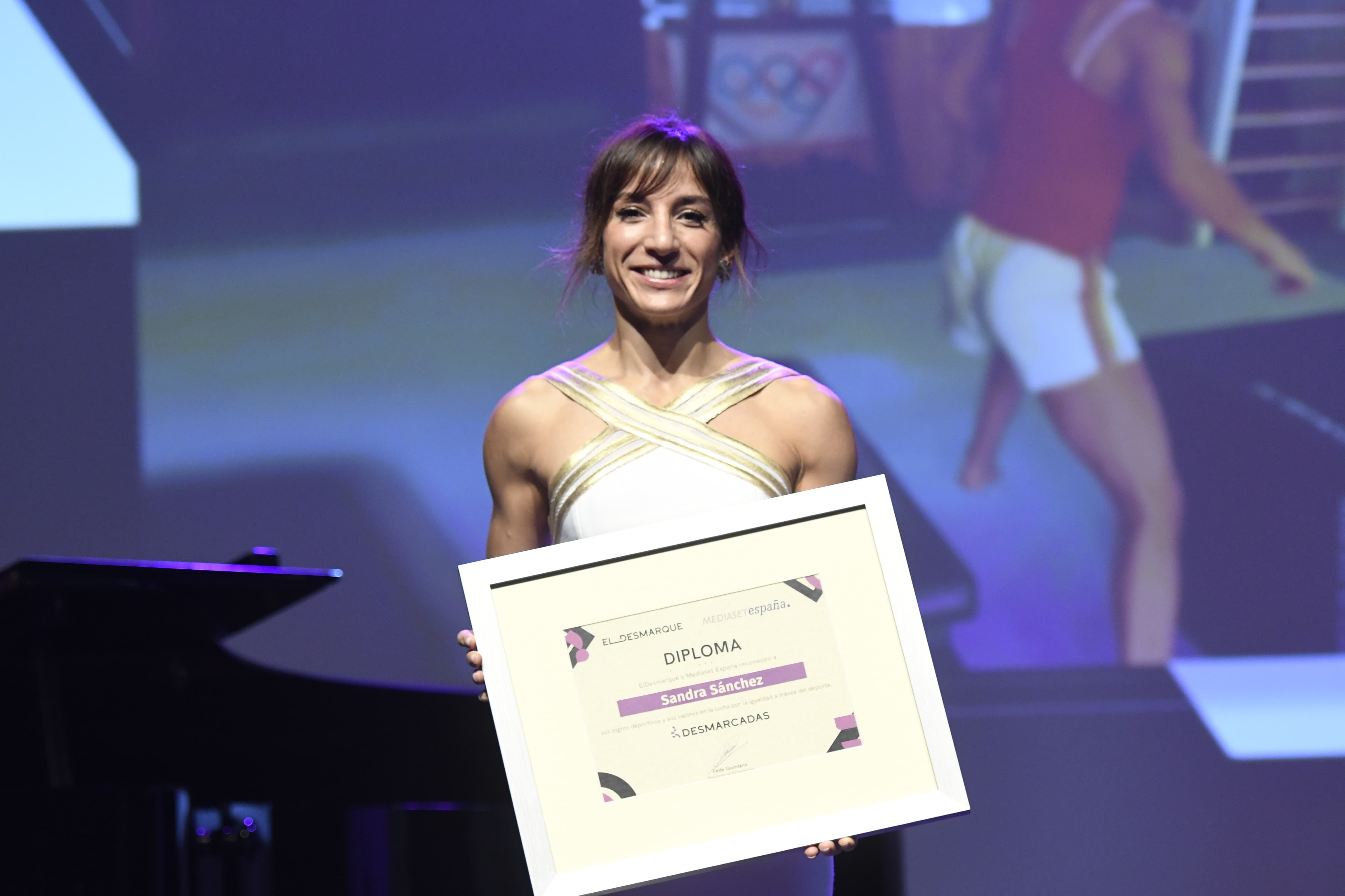 Laura Sánchez, premiada en la Gala Desmarcadas.