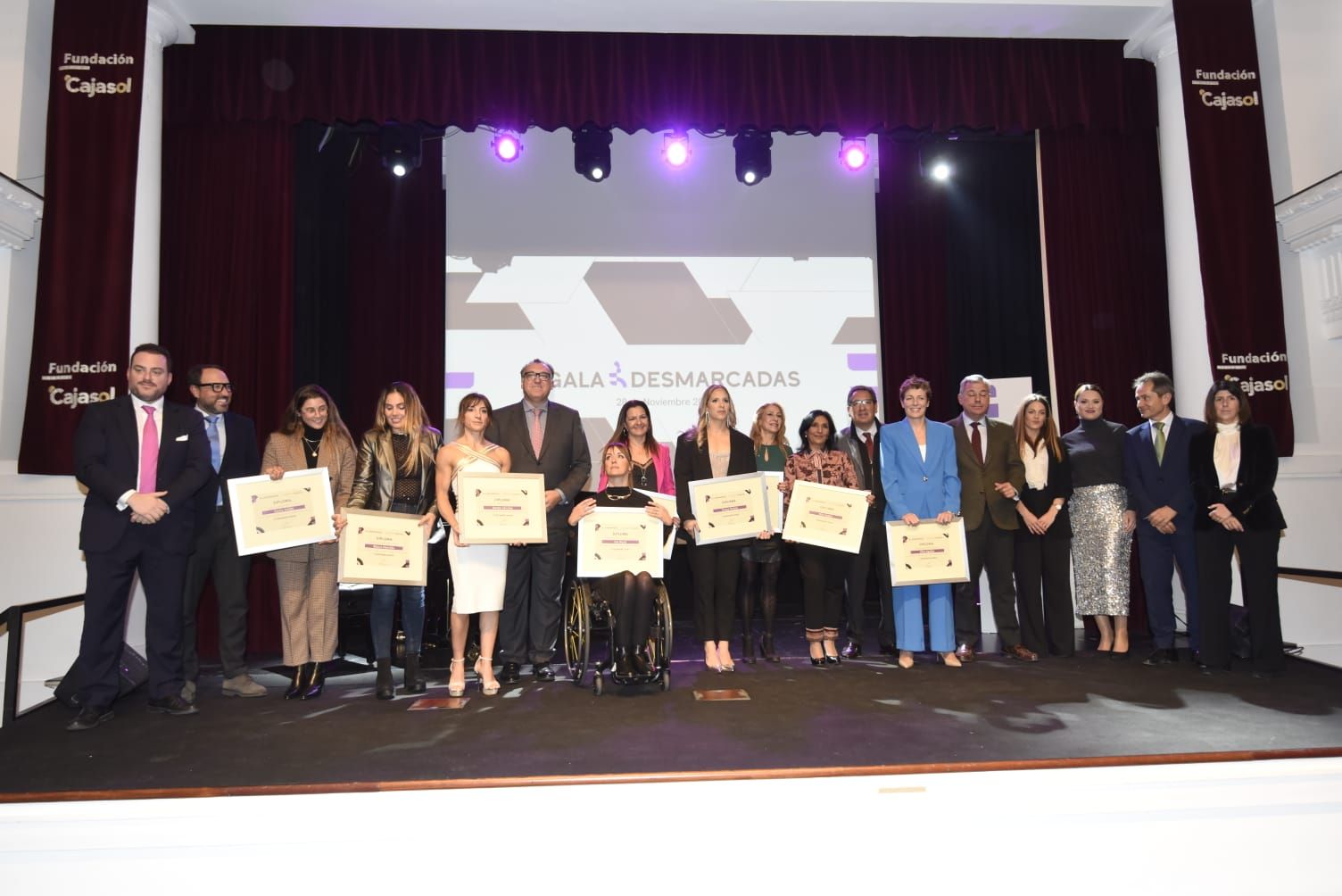 Todos los premiados en la I Gala Desmarcadas.