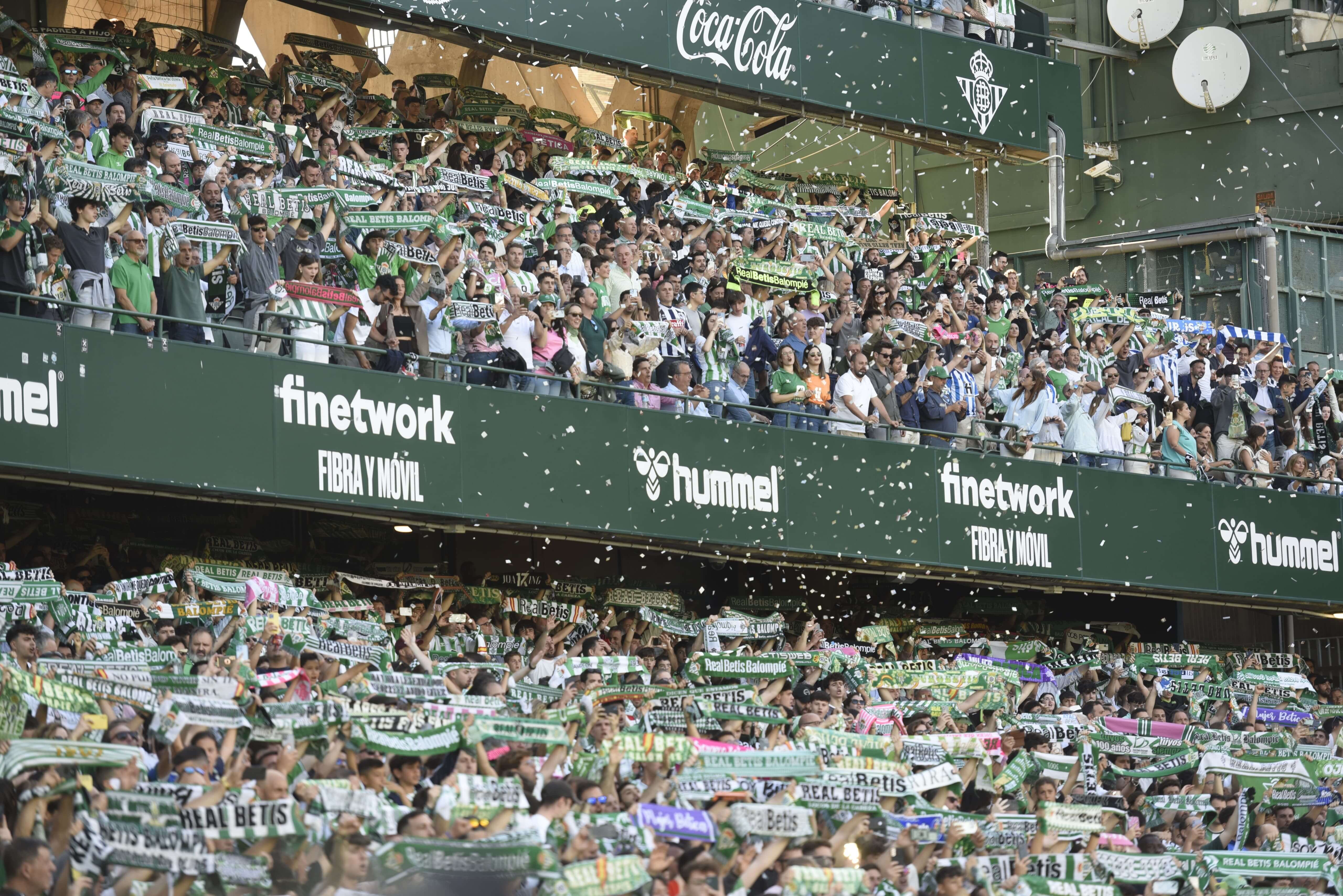  El aspecto de la grada del Benito Villamarín.