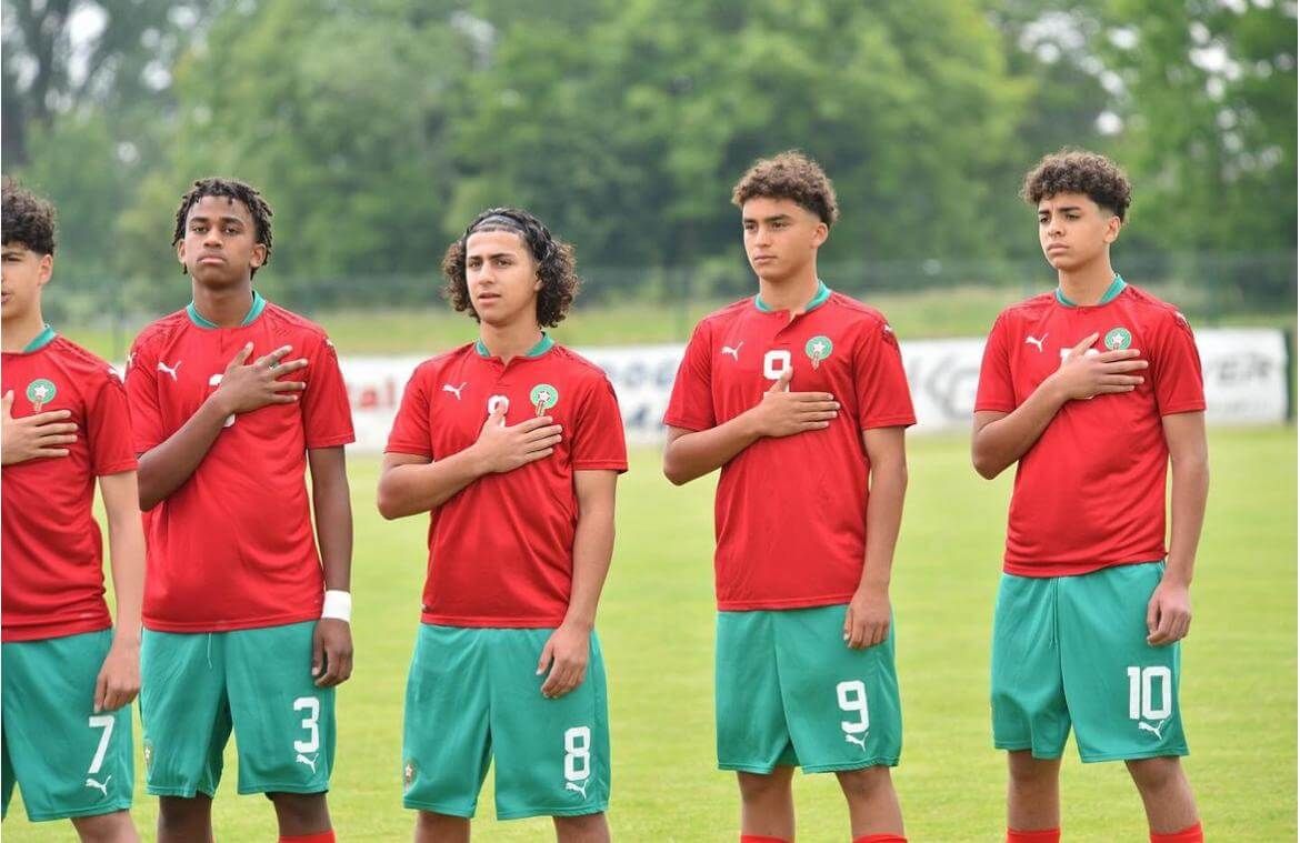 Ziyad Baha con las categorías inferiores de Marruecos.