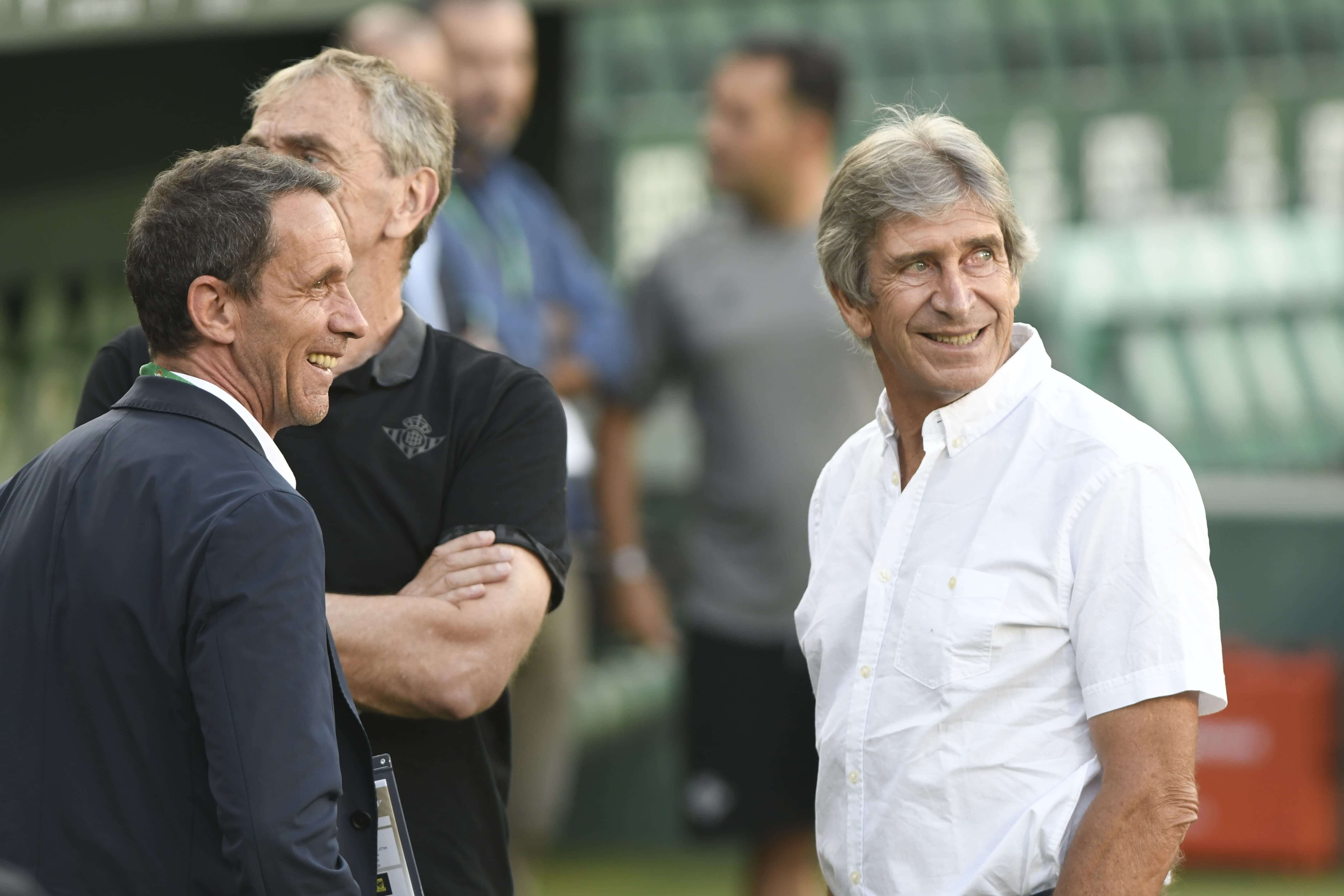 Manuel Pellegrini y Ramón Planes, juntos en el Villamarín