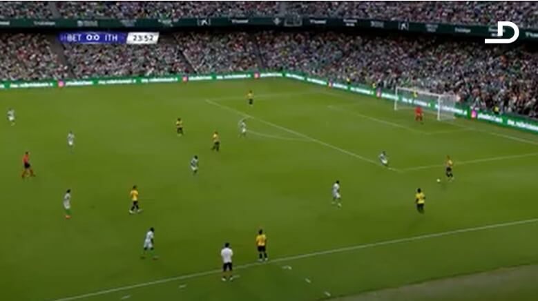  La jugada del gol del 1-0 para el Betis.