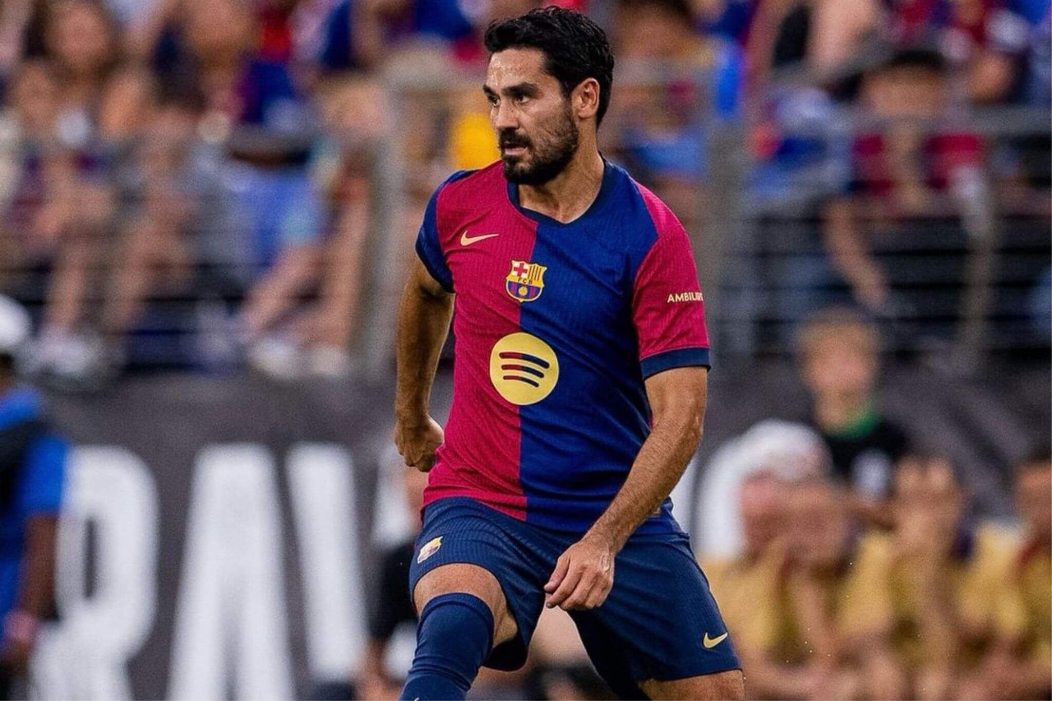  Gündogan, en un partido con el Barça.