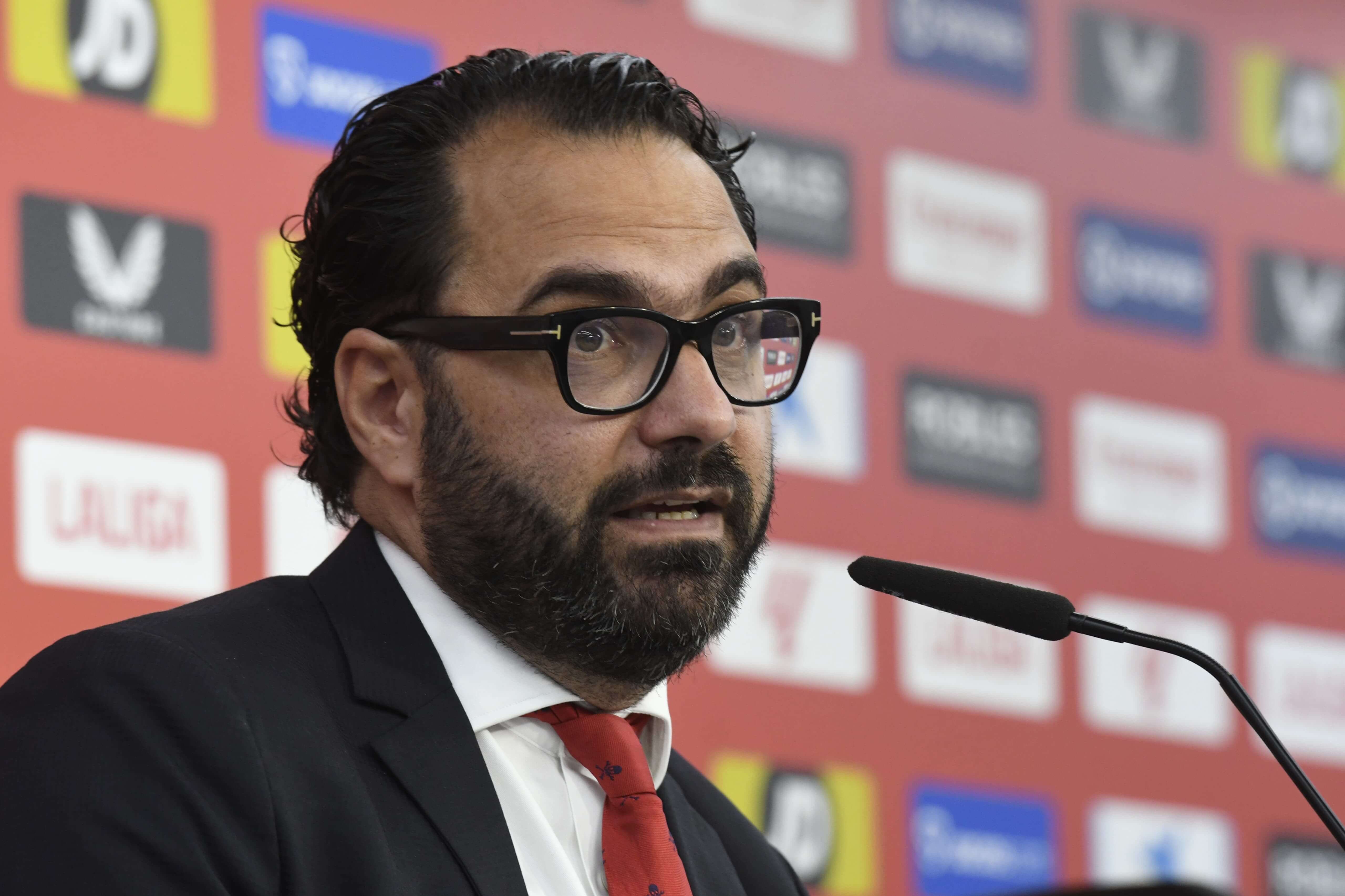  Víctor Orta, en la presentación de Álvaro Fernández.