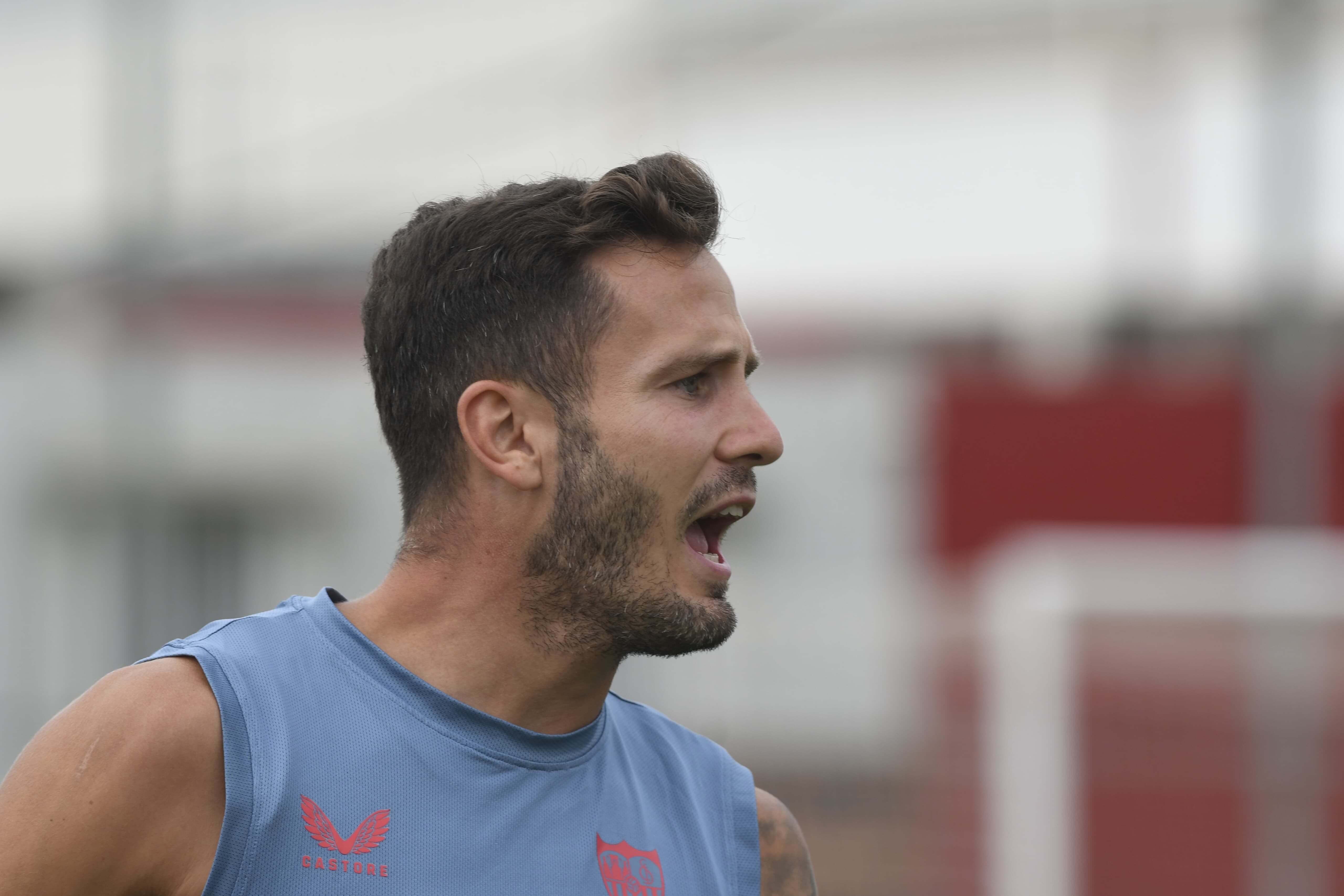  Saúl Ñíguez, durante la sesión del martes.