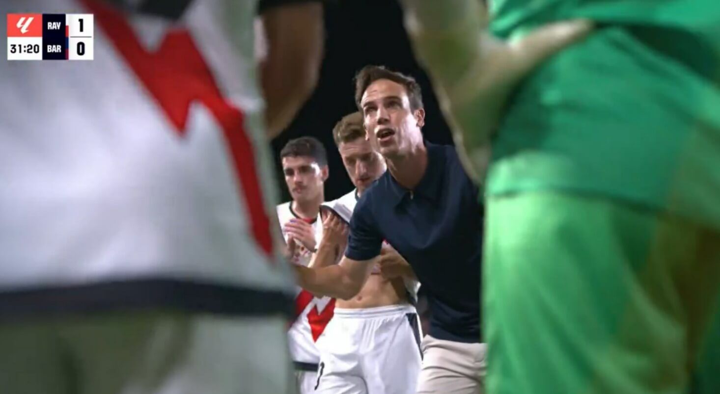  Charla de Iñigo Pérez en el Rayo Vallecano - Barcelona (Captura: LALIGA).