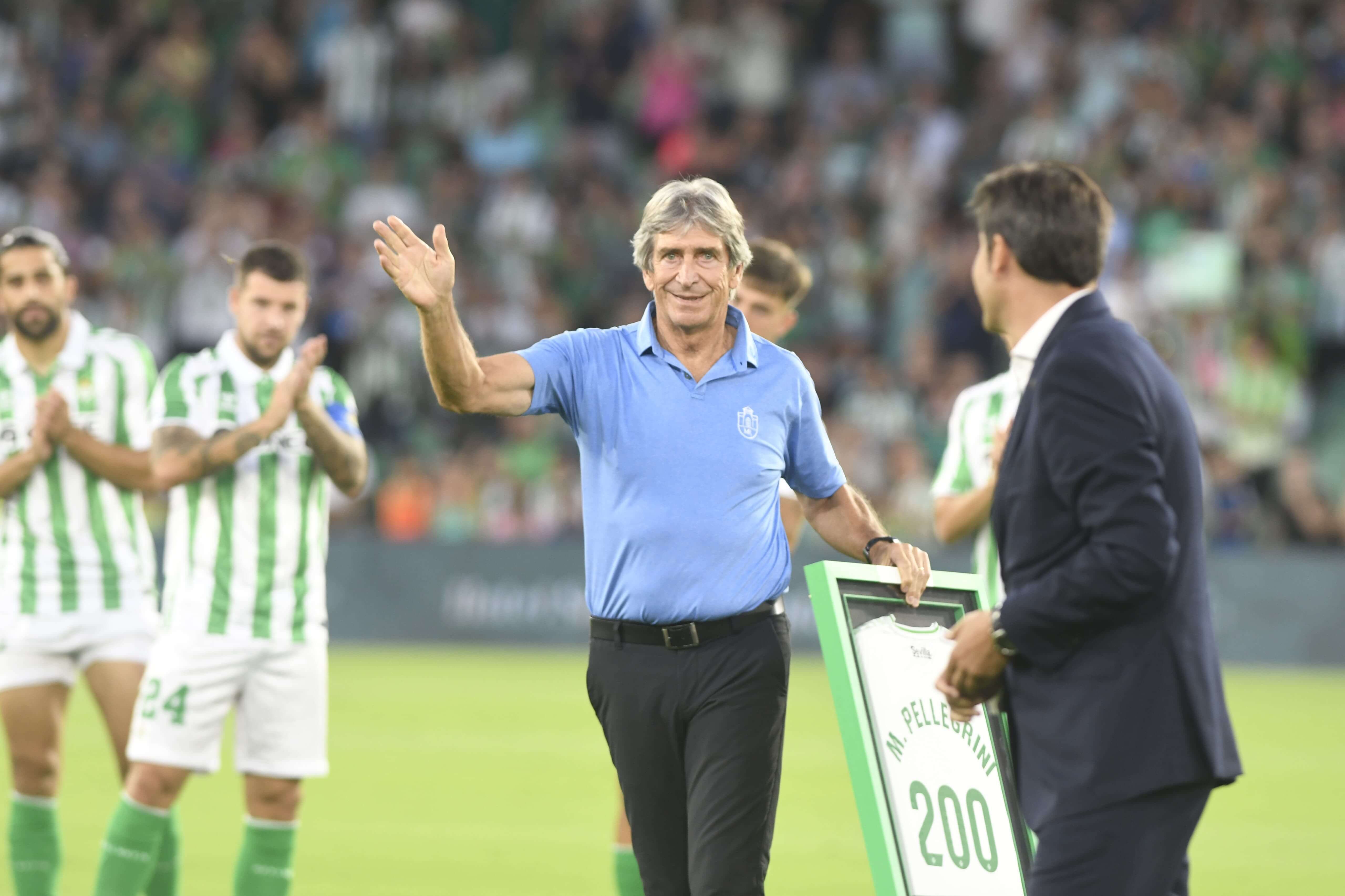 Manuel Pellegrini, en su homenaje contra el Kryvbas