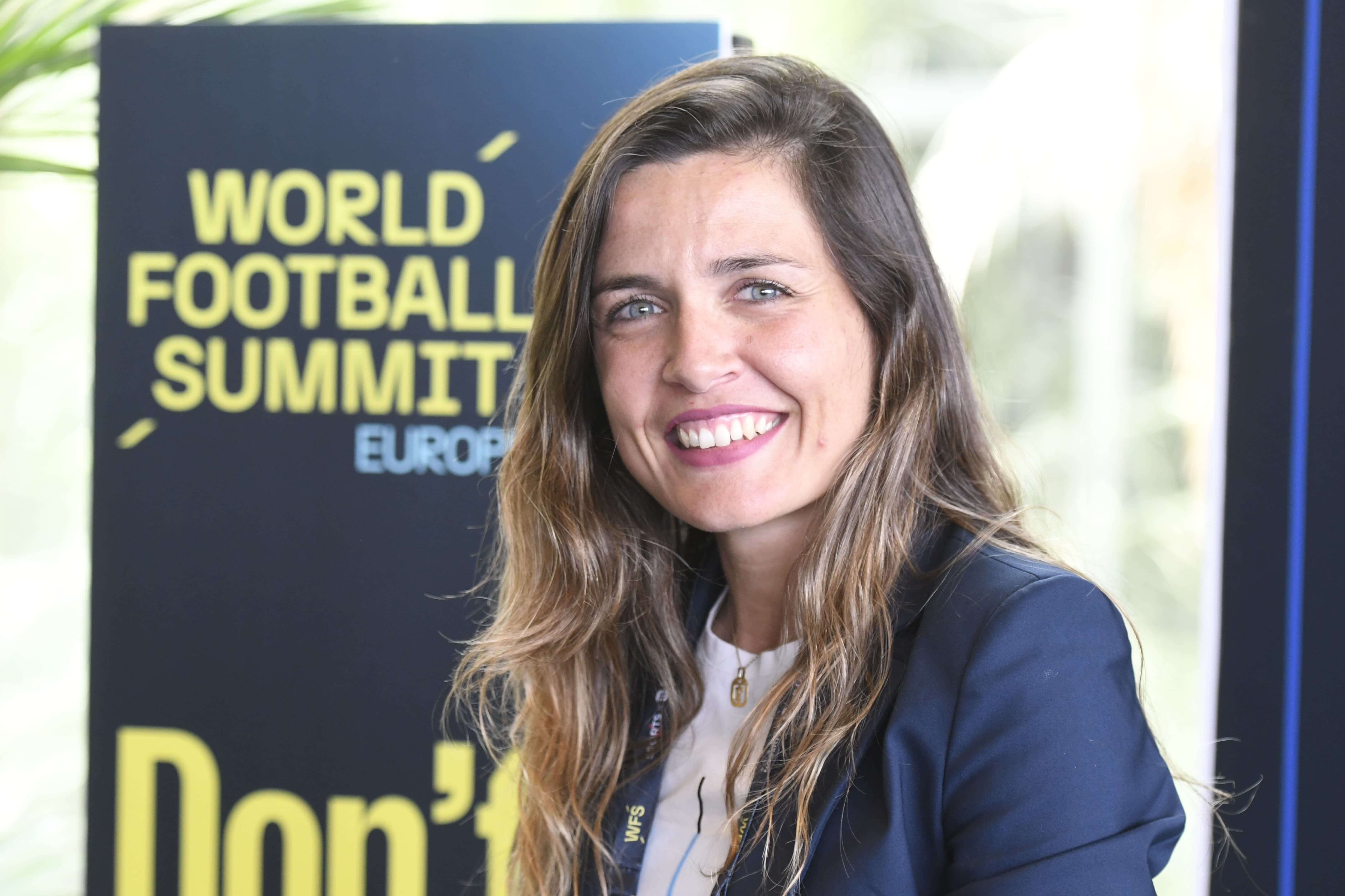  Xisela Aranda, consejera de As Celtas, en el World Football Summit.
