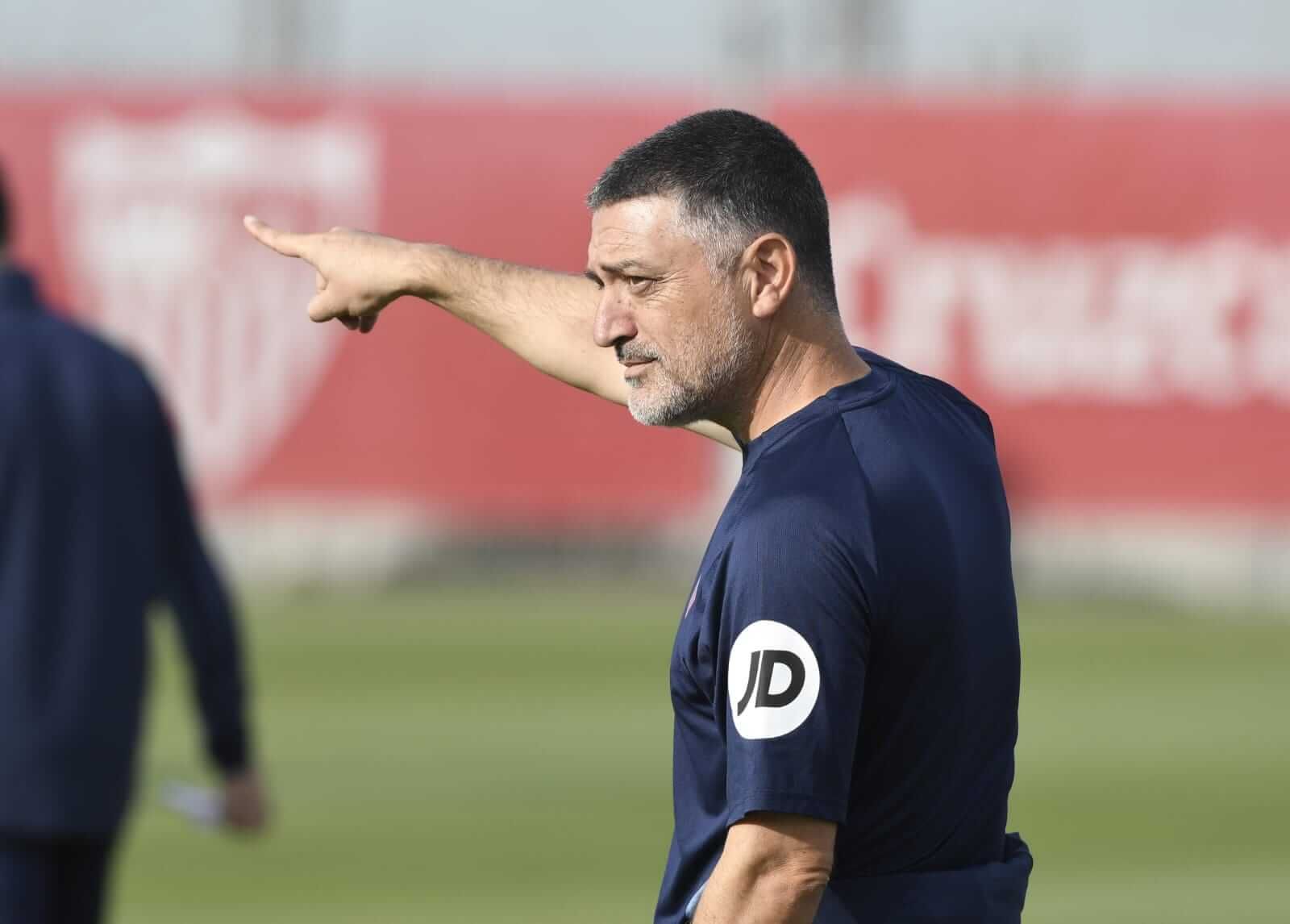  García Pimienta, entrenador del Sevilla FC.