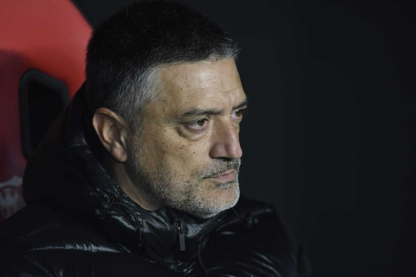 García Pimienta, en el Sevilla-Celta.