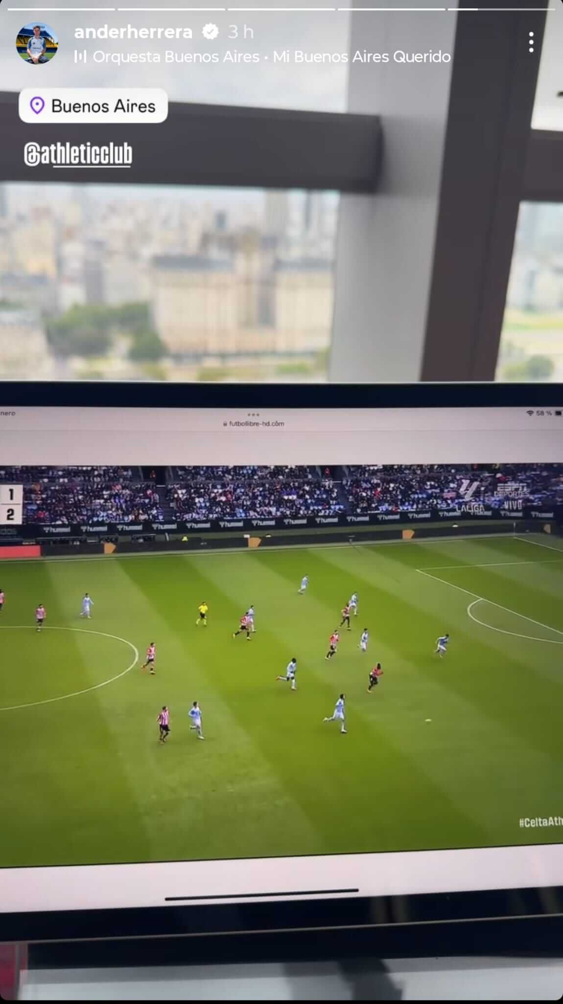  Ander Herrera sigue al Athletic Club en una página pirata.