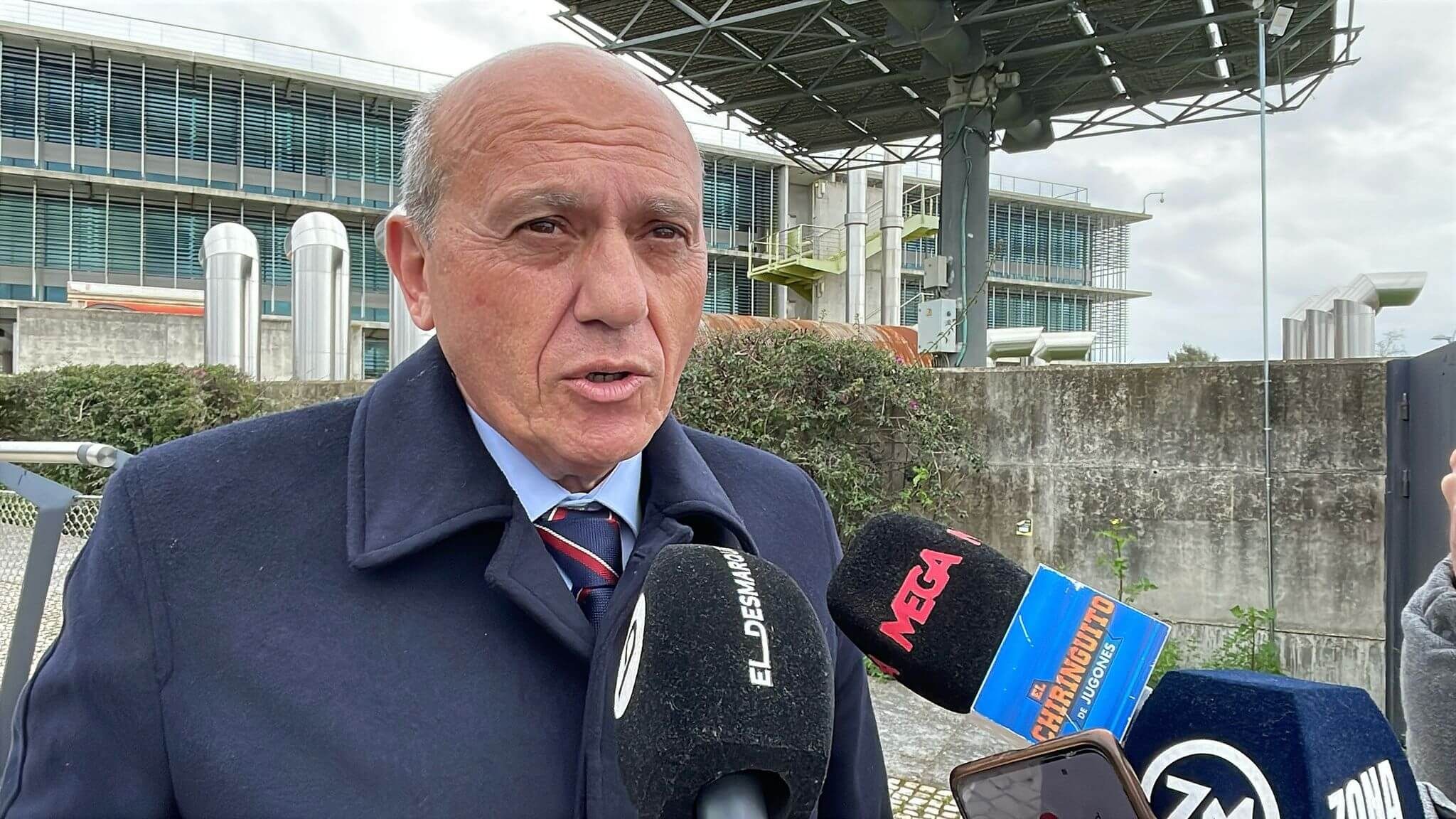 Del Nido Benavente, ante los medios de comunicación.