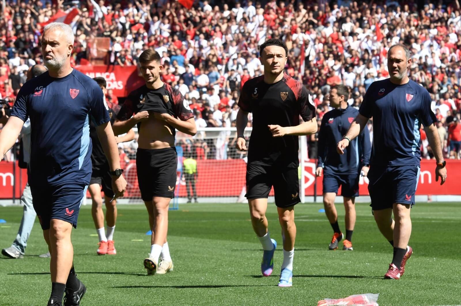  Rubén Vargas, en el entrenamiento del Sevilla