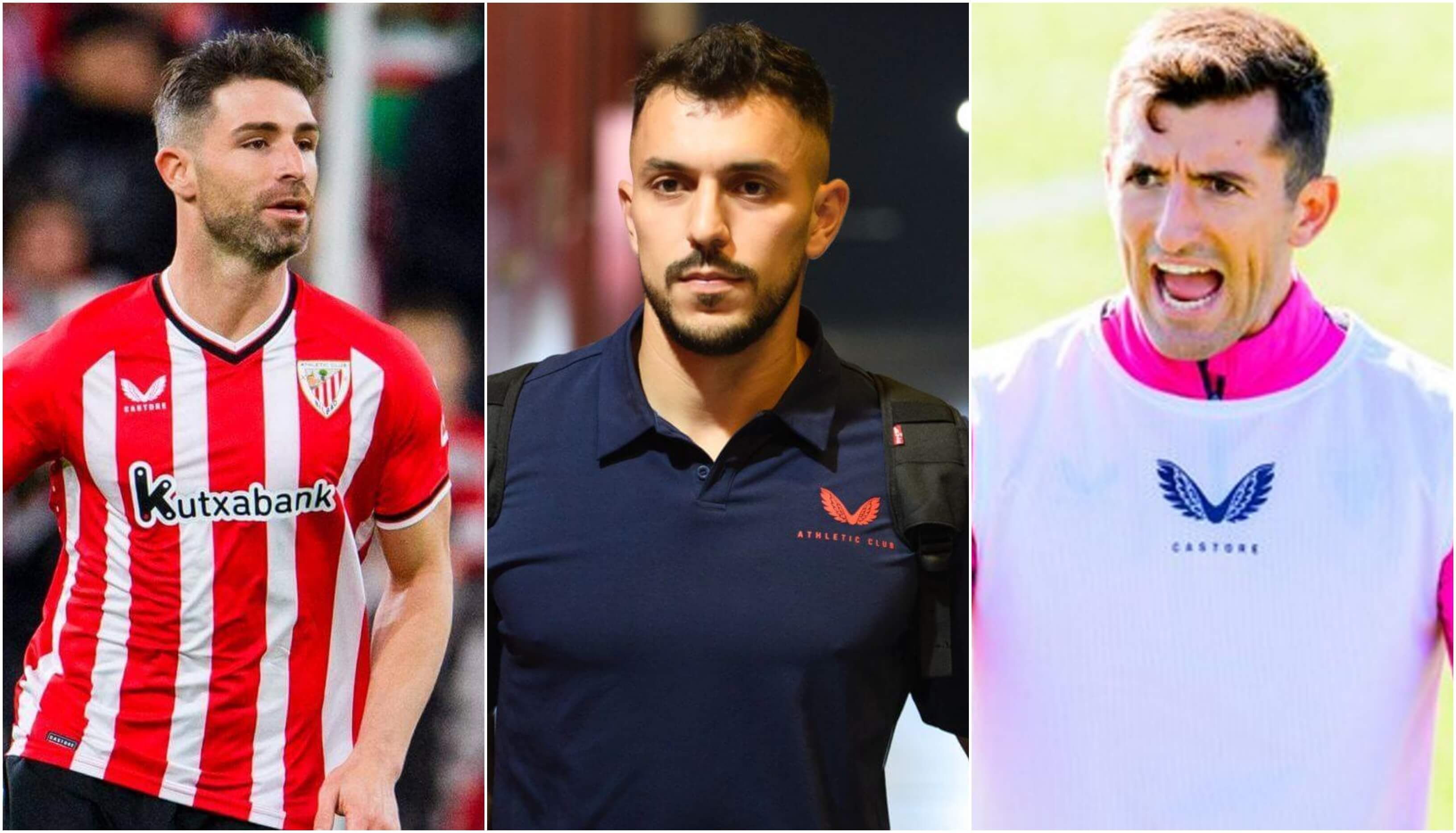  Yeray Álvarez, Aitor Paredes y Dani Vivian, 3 de los centrales de la plantilla del Athletic Club.