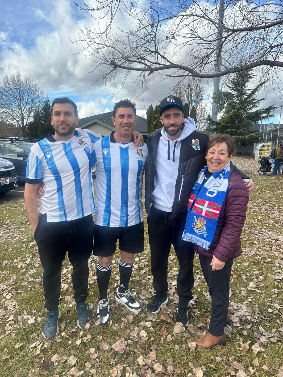 Zuhaitz Gurrutxaga durante la visita a Boise.