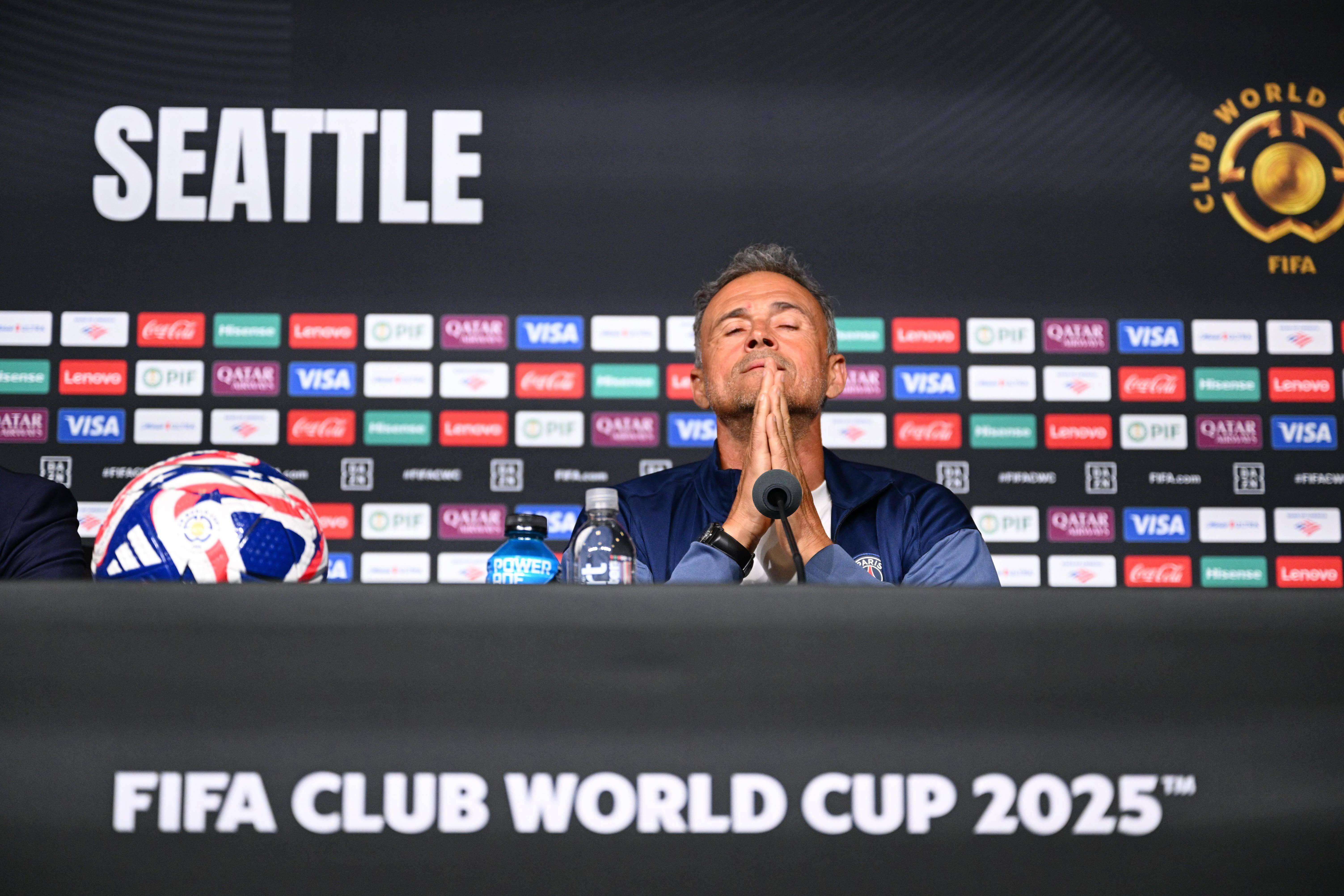  Luis Enrique después de la victoria ante Seattle Sounders (Cordon Press)