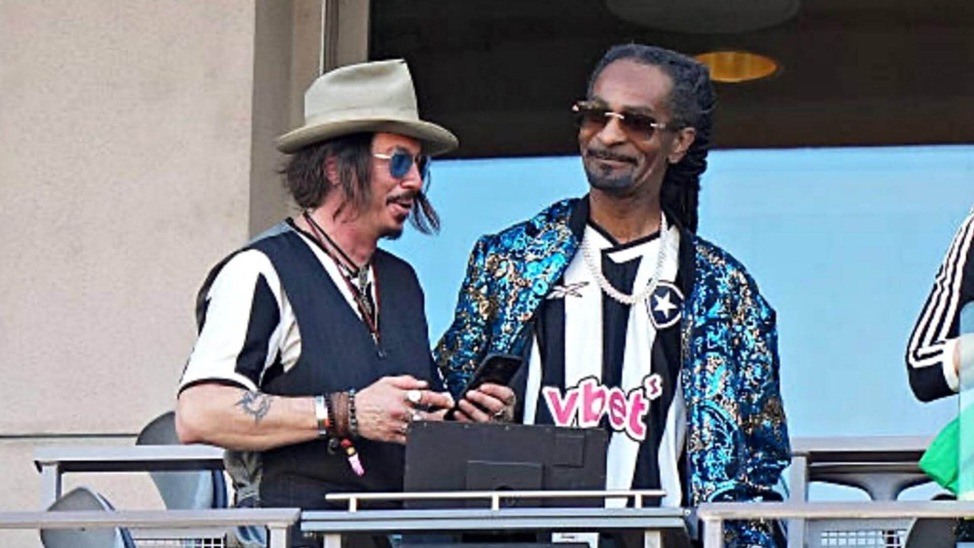 Johnny Depp y Snoop Dogg en el Mundial de Clubes 2025 (Redes Sociales)