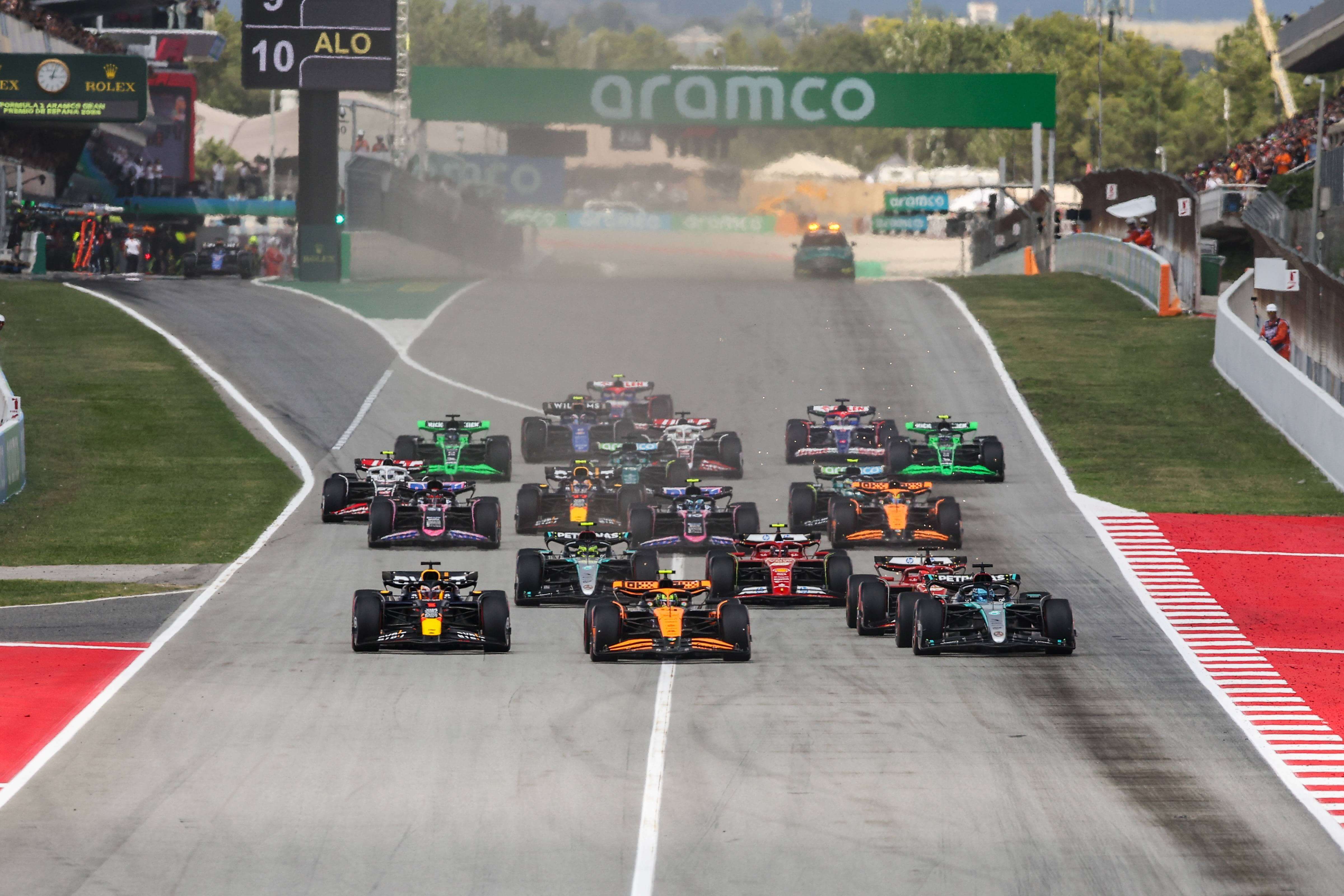  Salida en el Gran Premio de España 2024.