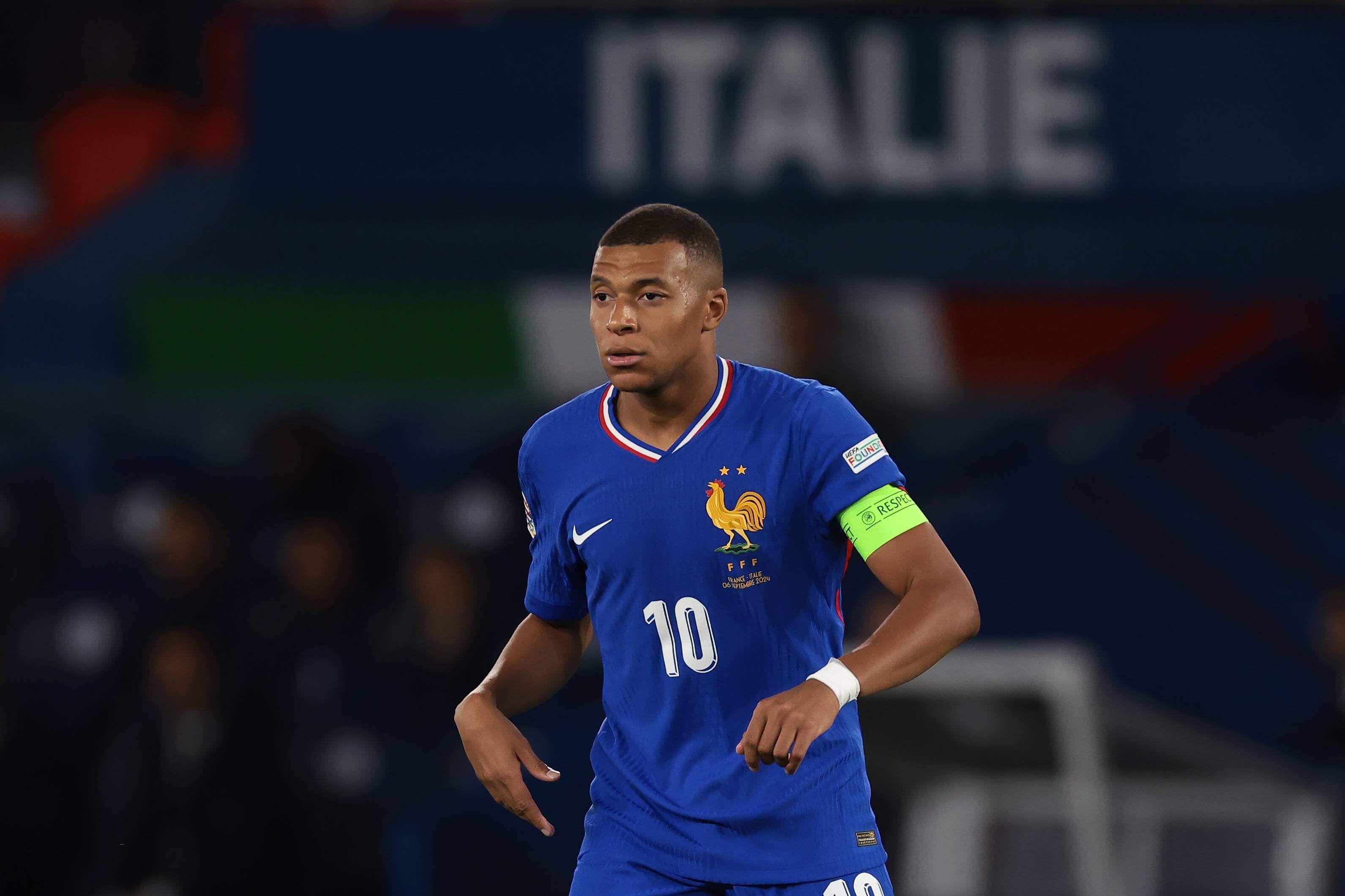 Kylian Mbappé, en un partido con Francia
