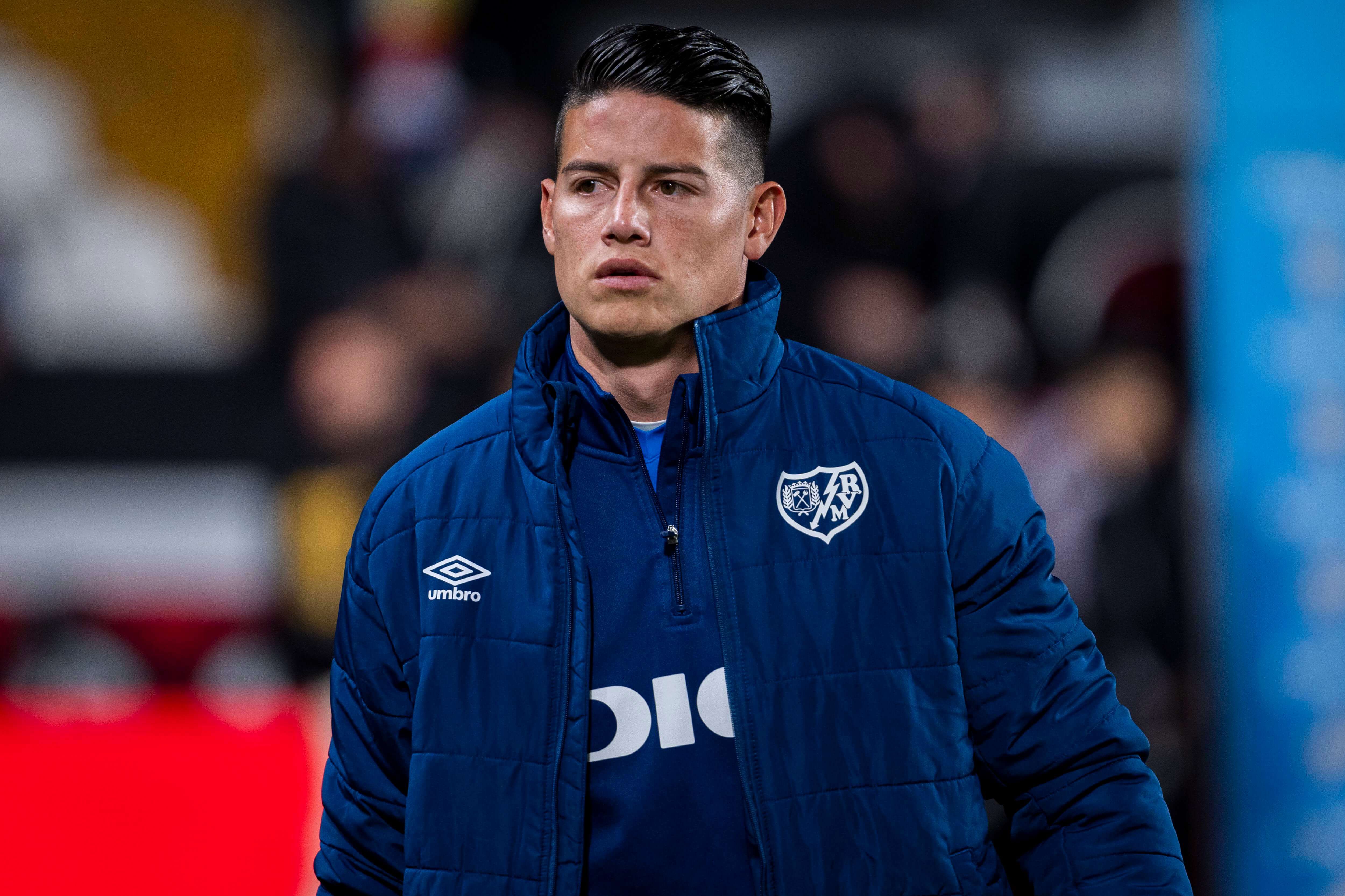 James Rodríguez, en un partido con el Rayo Vallecano (Foto: Cordon Press).