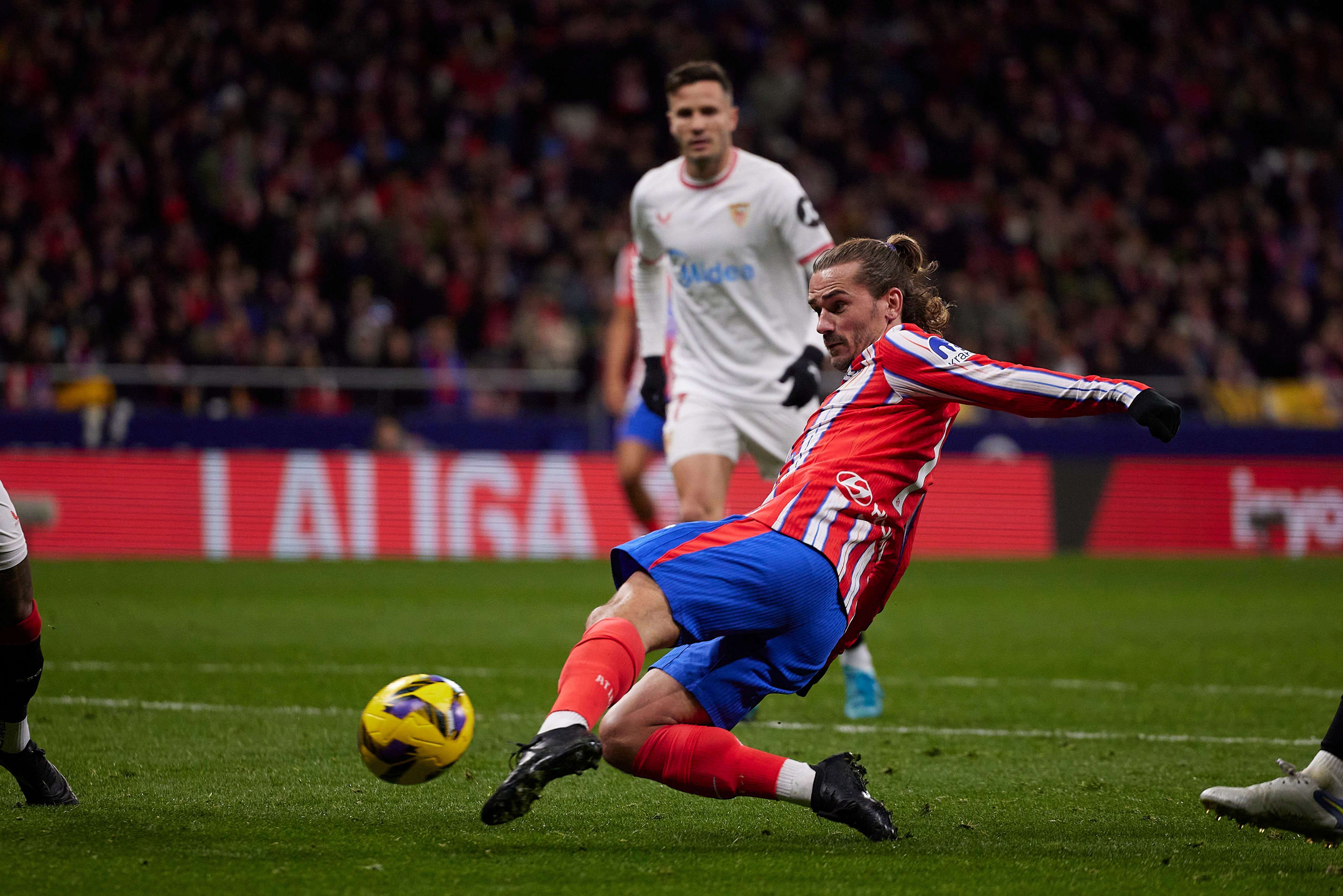  Saúl Ñíguez, en el Atlético de Madrid-Sevilla.