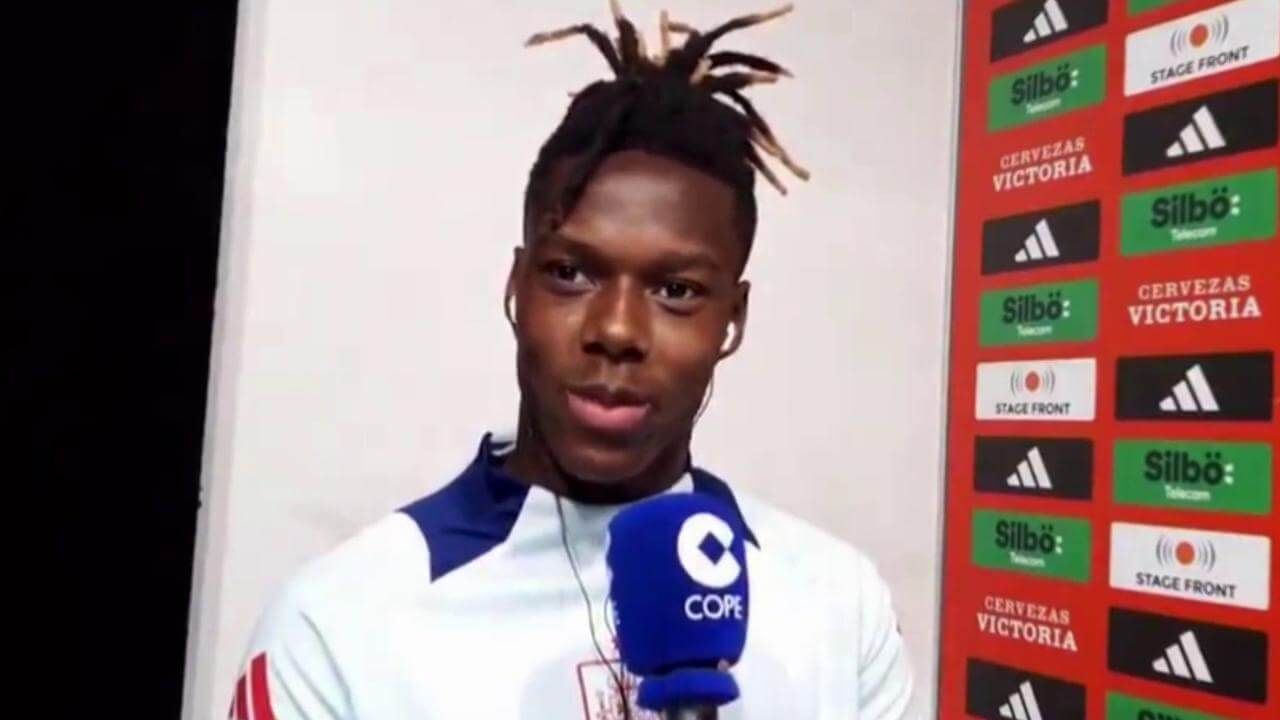 Nico Williams en una entrevista con 'El Partidazo de COPE'