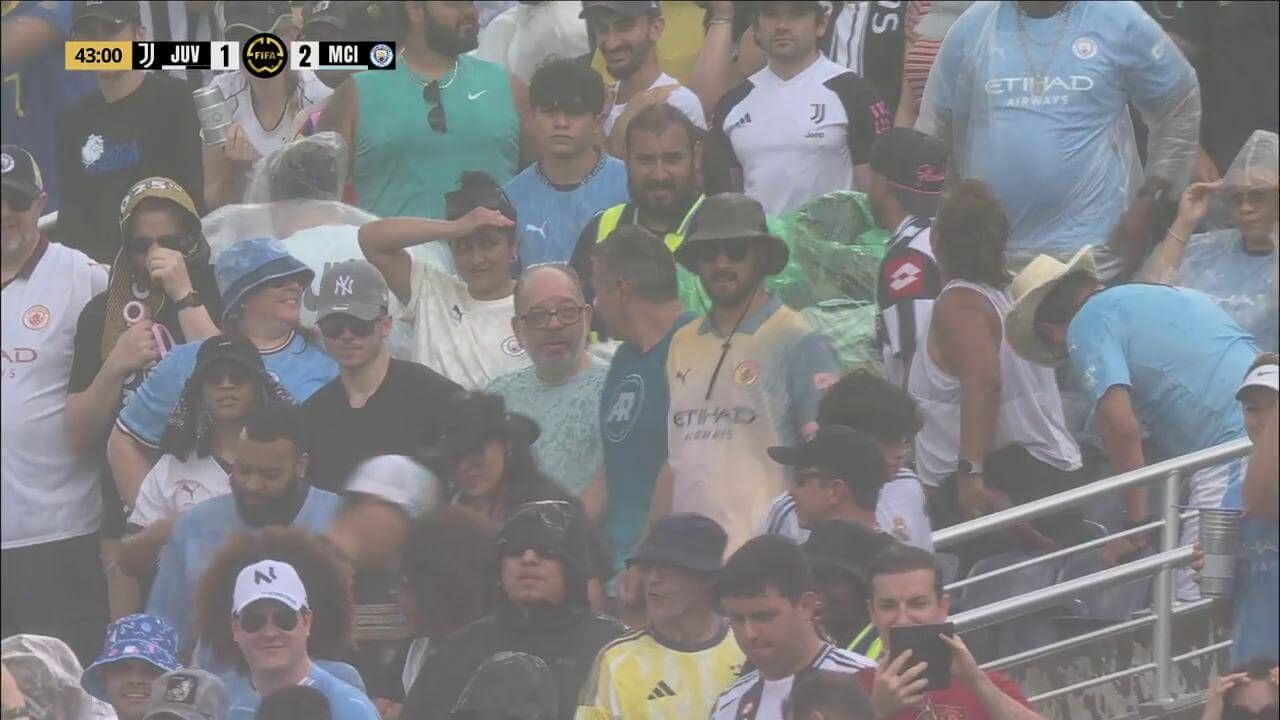 La grada del Juventus - City
