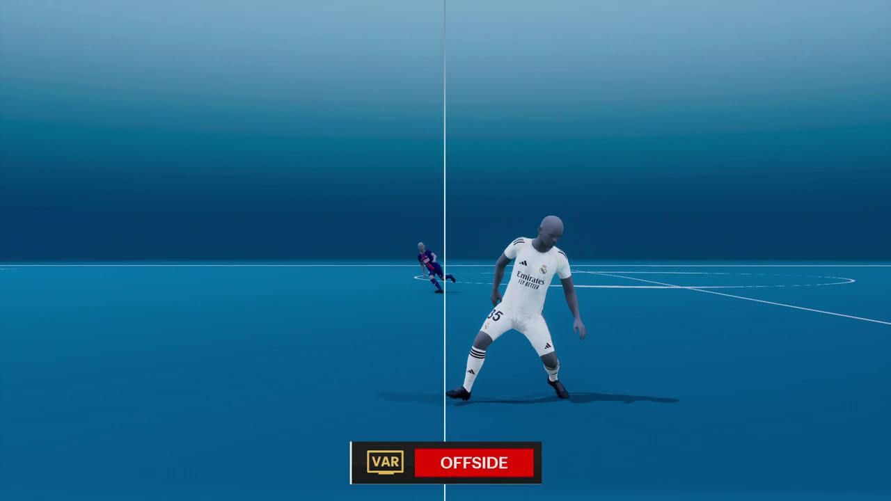 Fuera de juego de Dembélé ante el Madrid