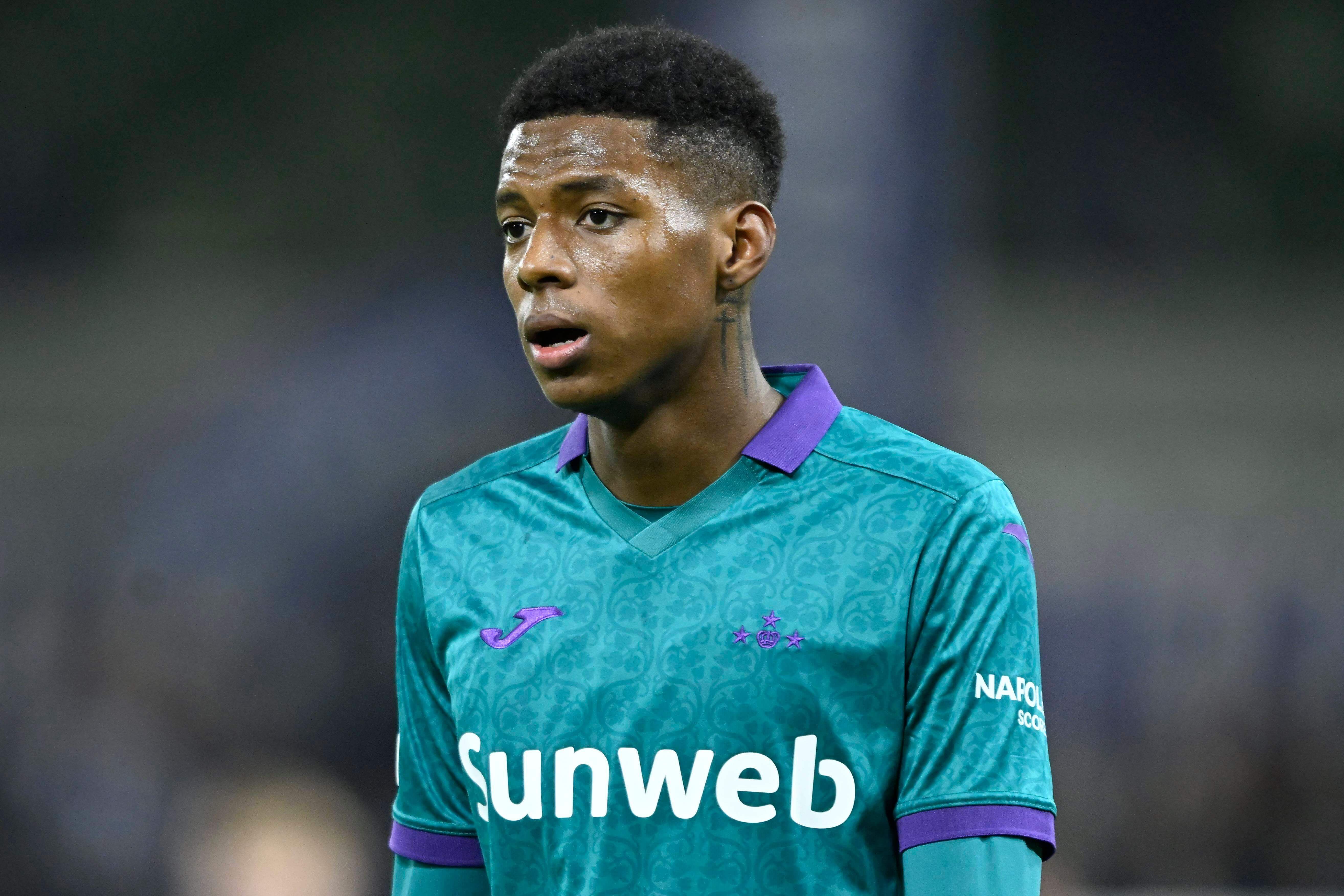 Nilson Angulo, jugando con el Anderlecht.