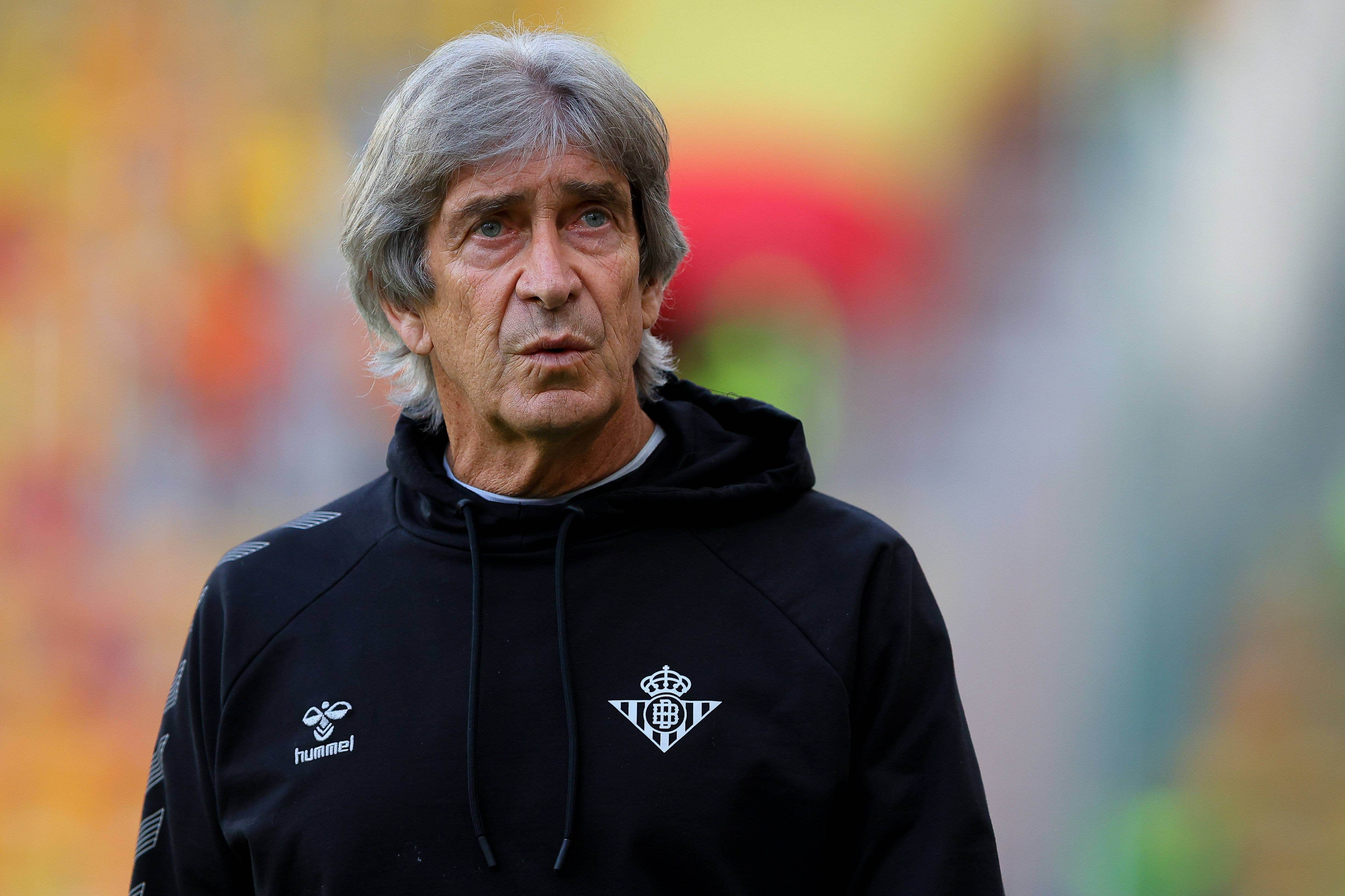 Manuel Pellegrini, en un partido de la Conference League.