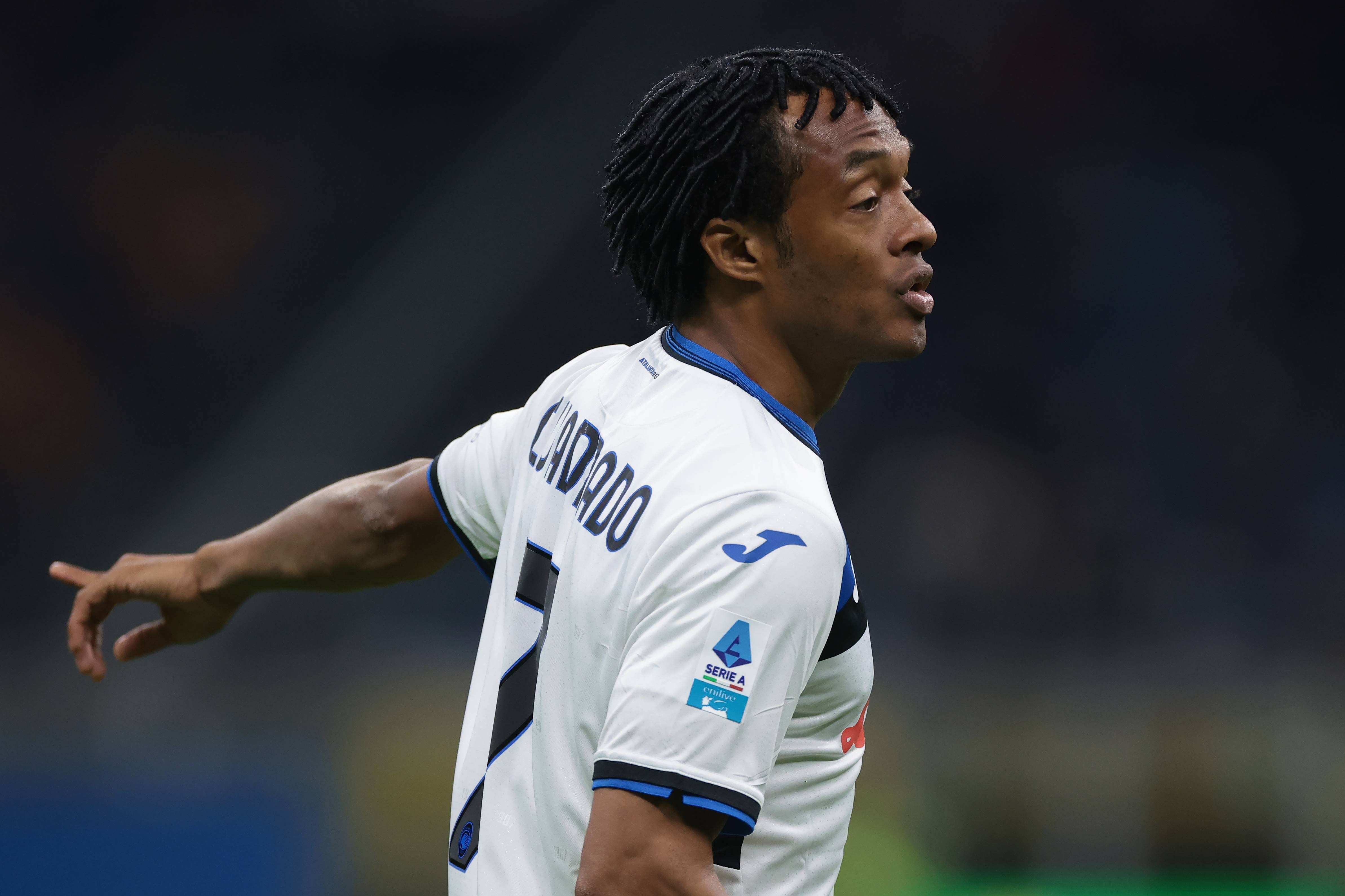Juan Cuadrado con la Atalanta. (Foto: Cordon Press)